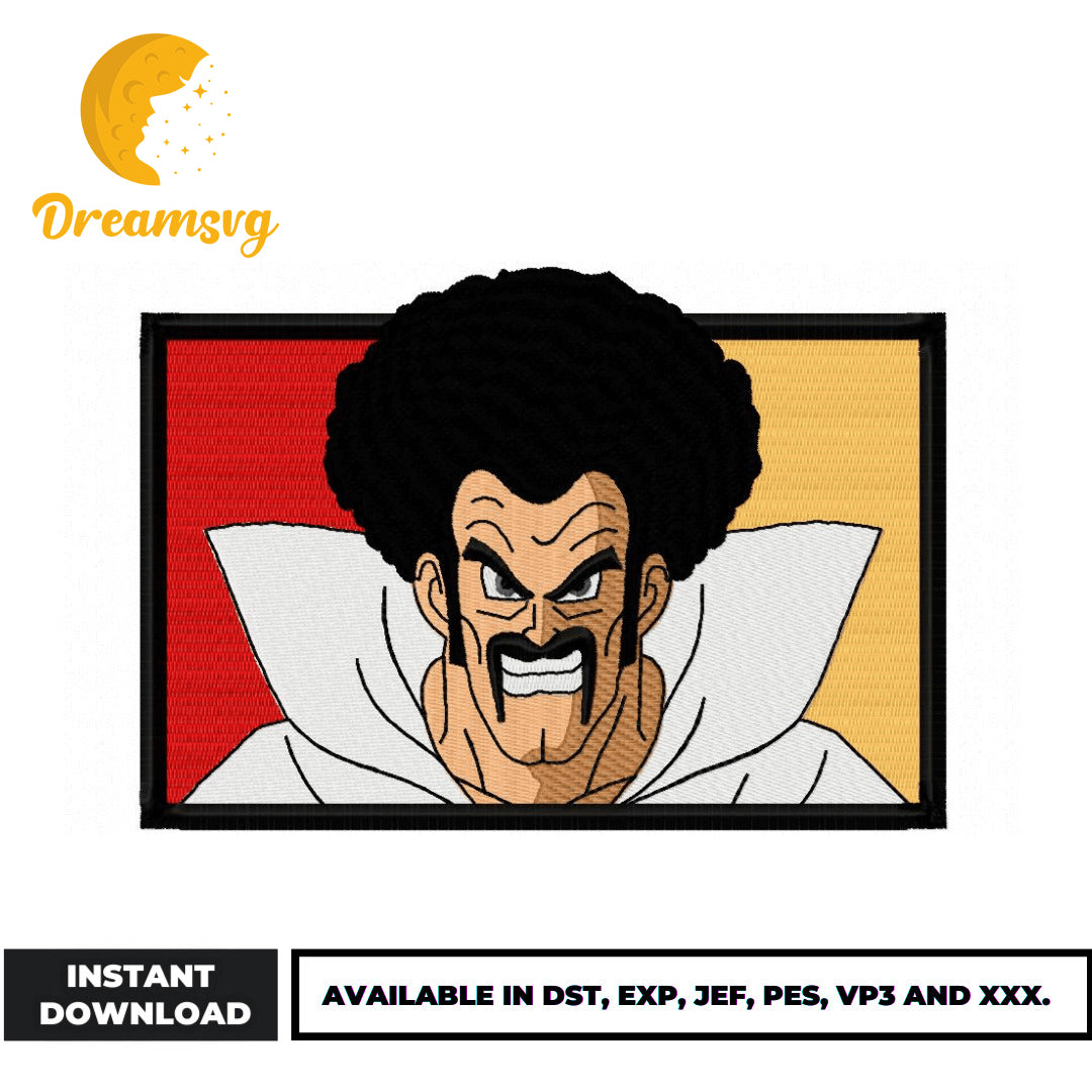 Mr. Satan embroidery design – DreamSVG Store