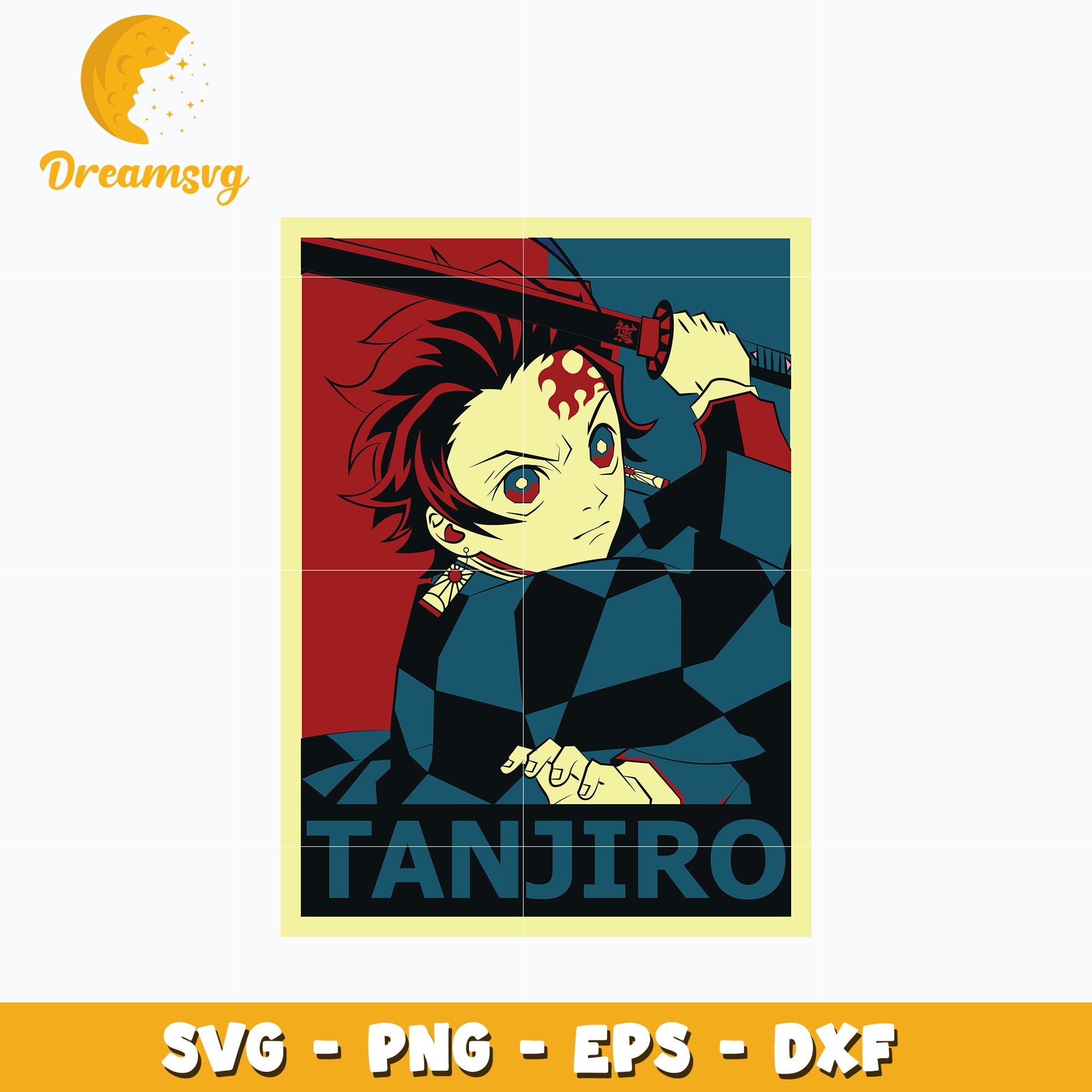 Demon slayer Tanjiro Svg, Kimetsu no Yaiba Svg