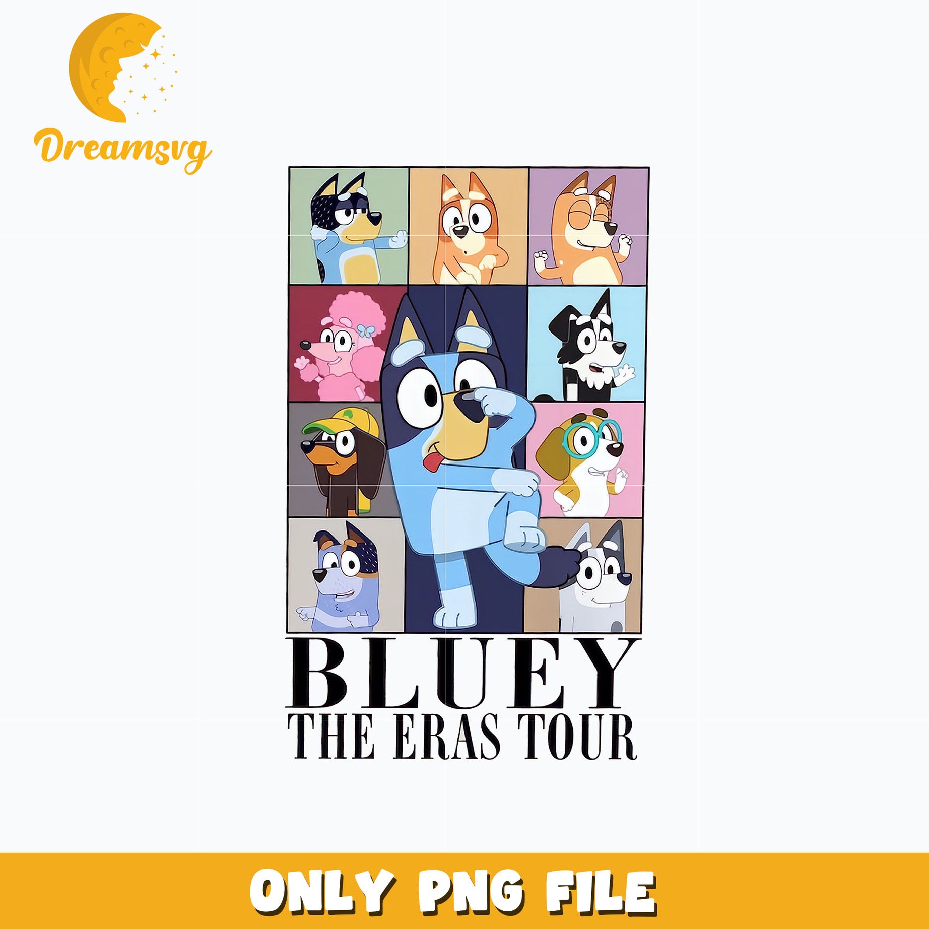 Bluey the eras tour png