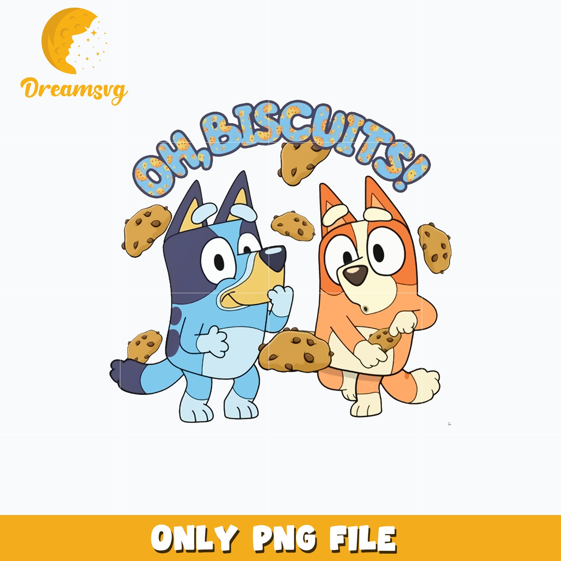 Bluey bingo biscuits cartoon png