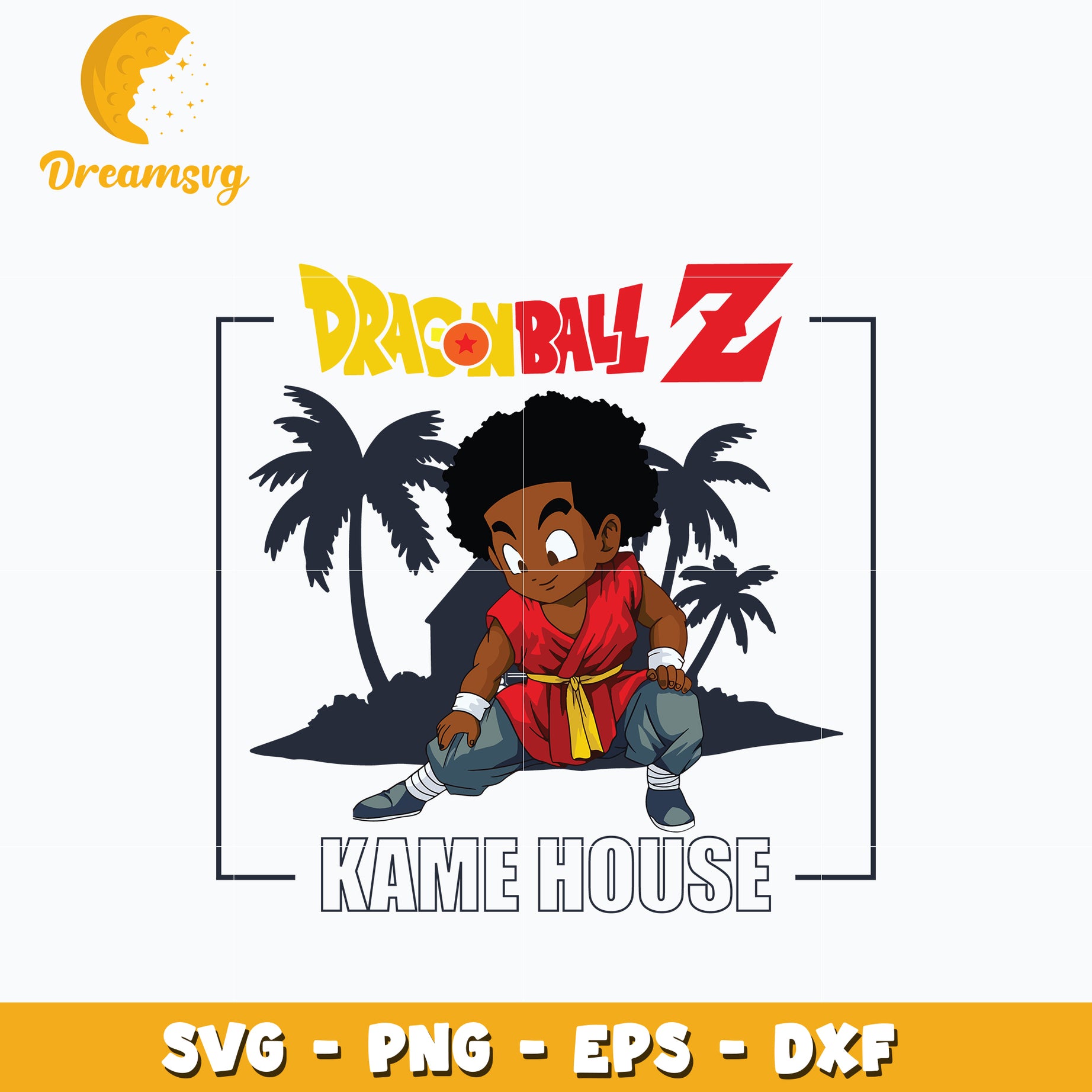 Songoku Svg, Kame House Svg, Dragonball Svg