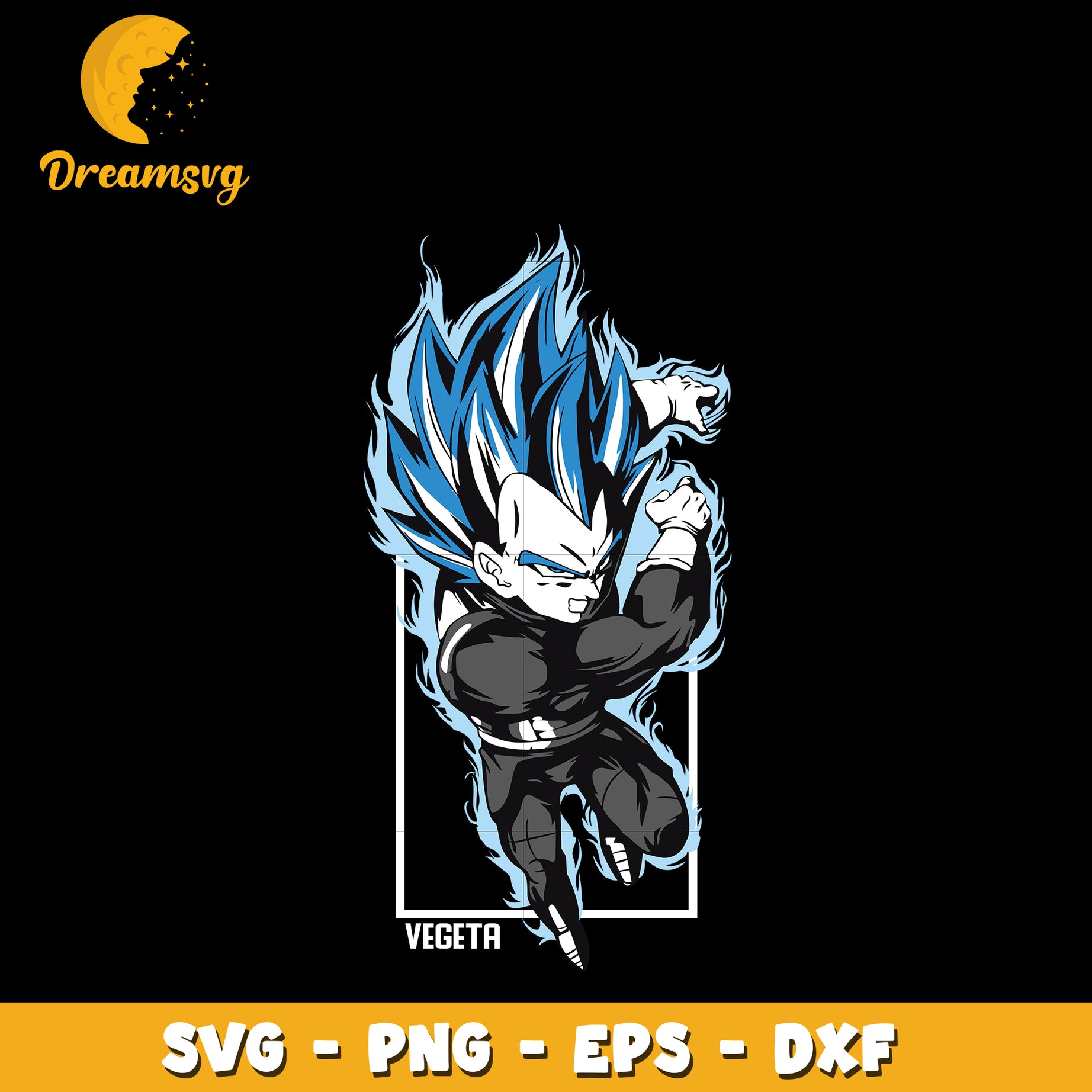 Vegeta Powers Svg, Dragon ball Svg