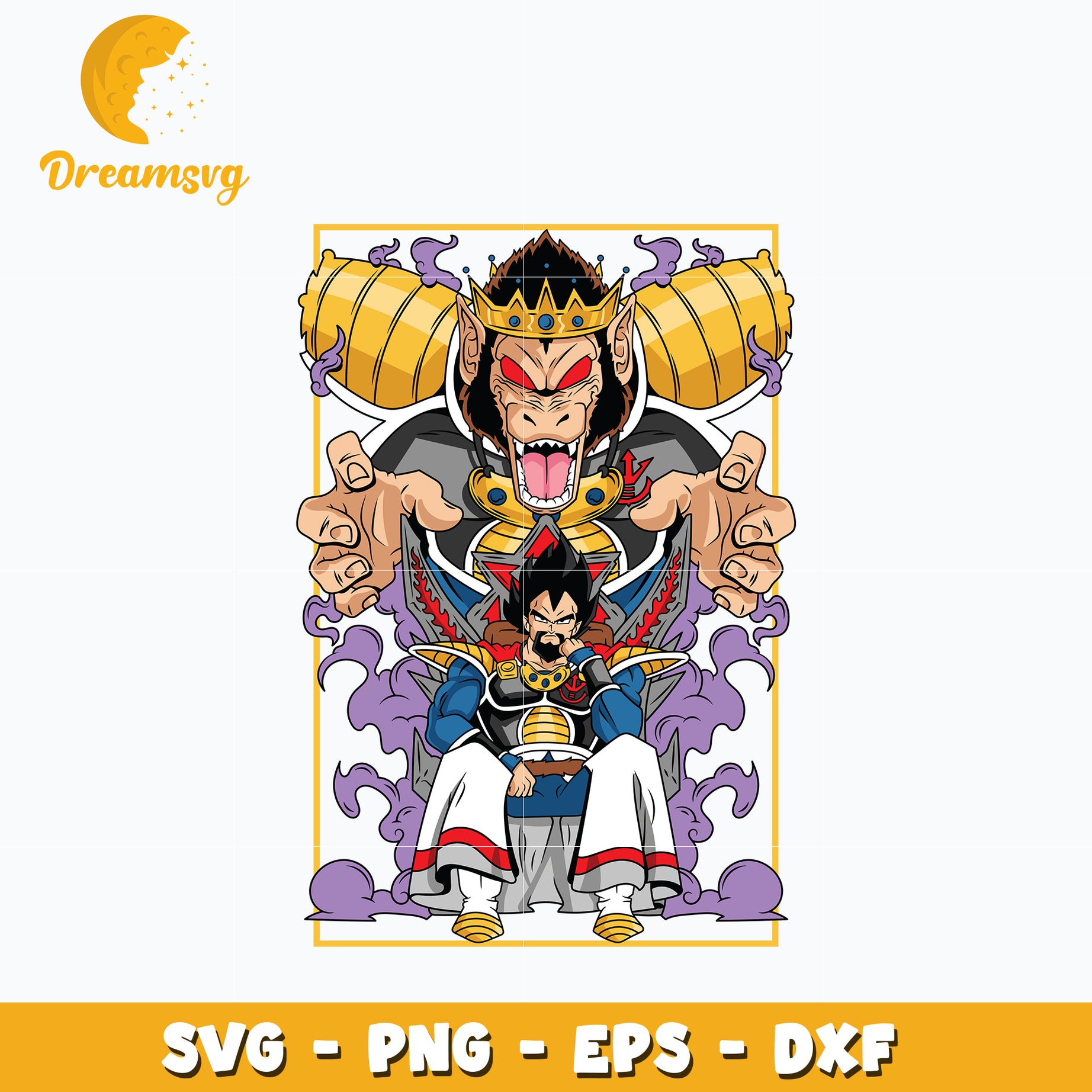 King Vegeta Svg, Dragon ball Svg