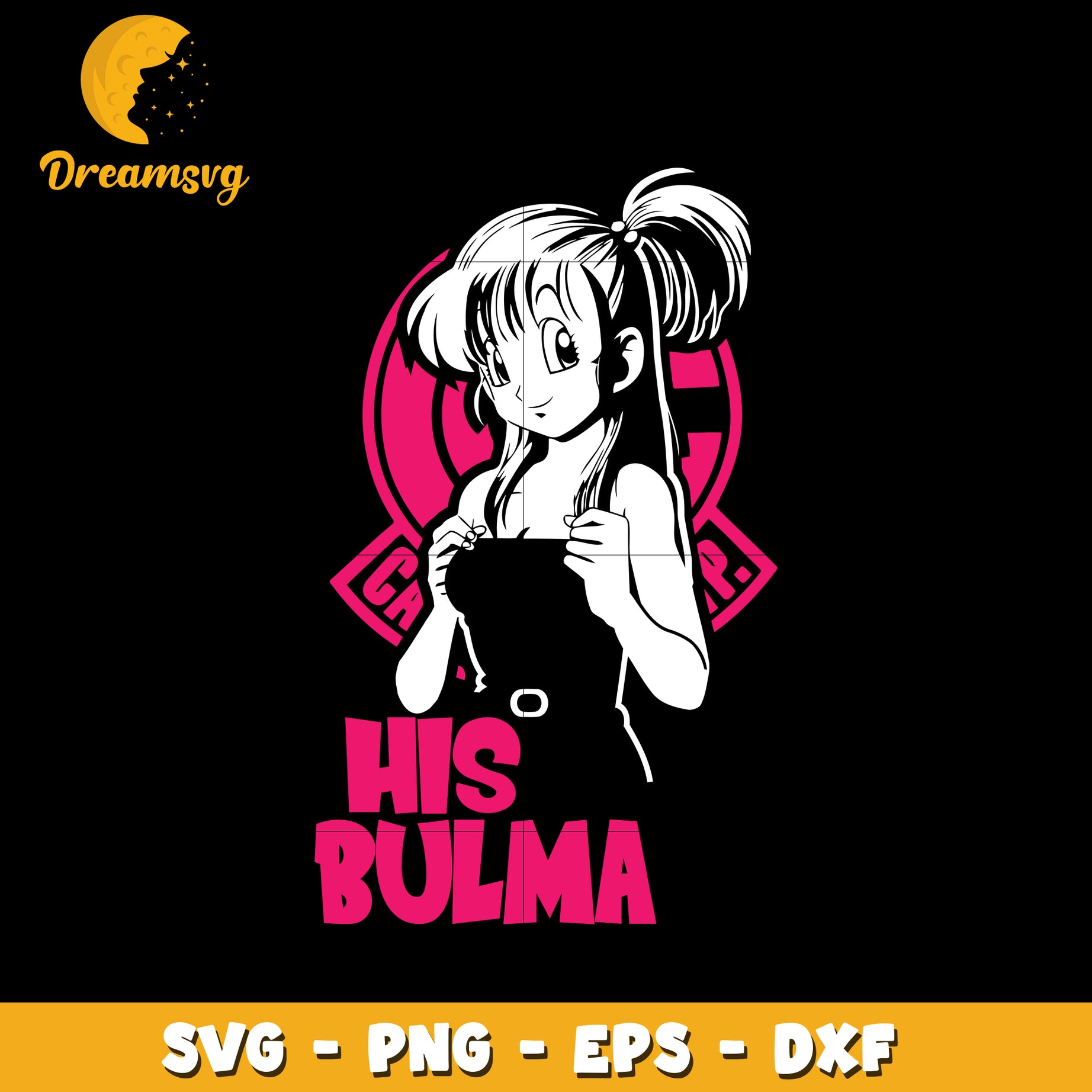 His Bulma Svg, Dragon ball Svg