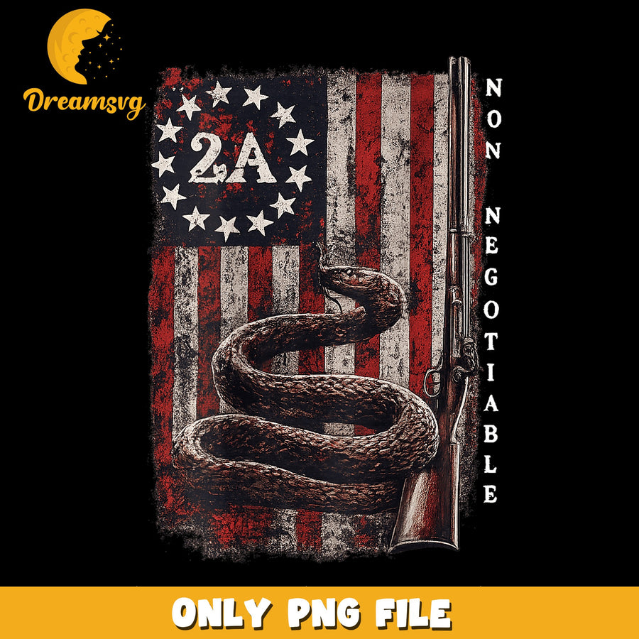 2A Rights PNG, Gun Control Design, American Flag PNG