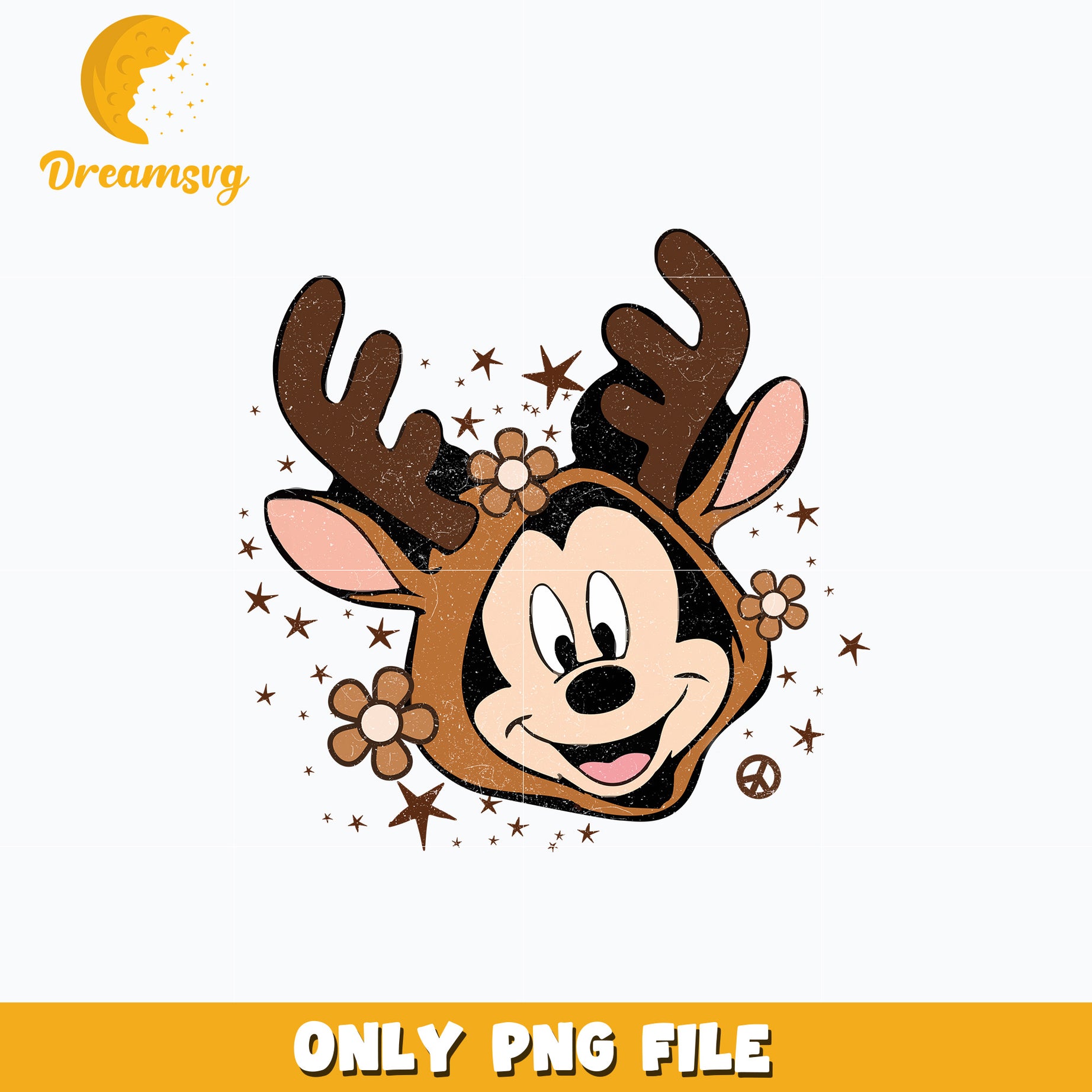 Mickey mouse reineer chrismas png