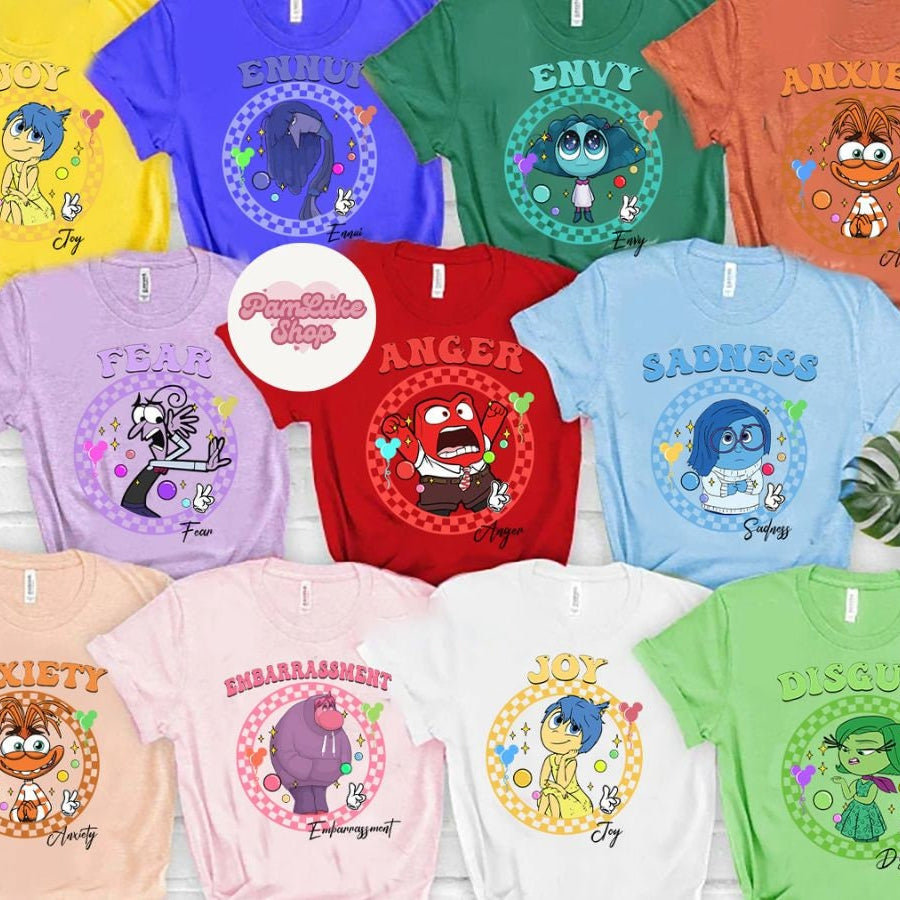 Characters name Inside Out 2 png bundle