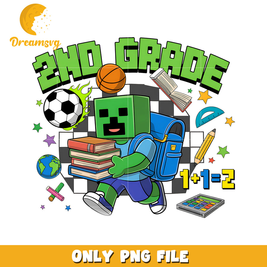 2nd grade creeper png, minecraft png, minecraft games png