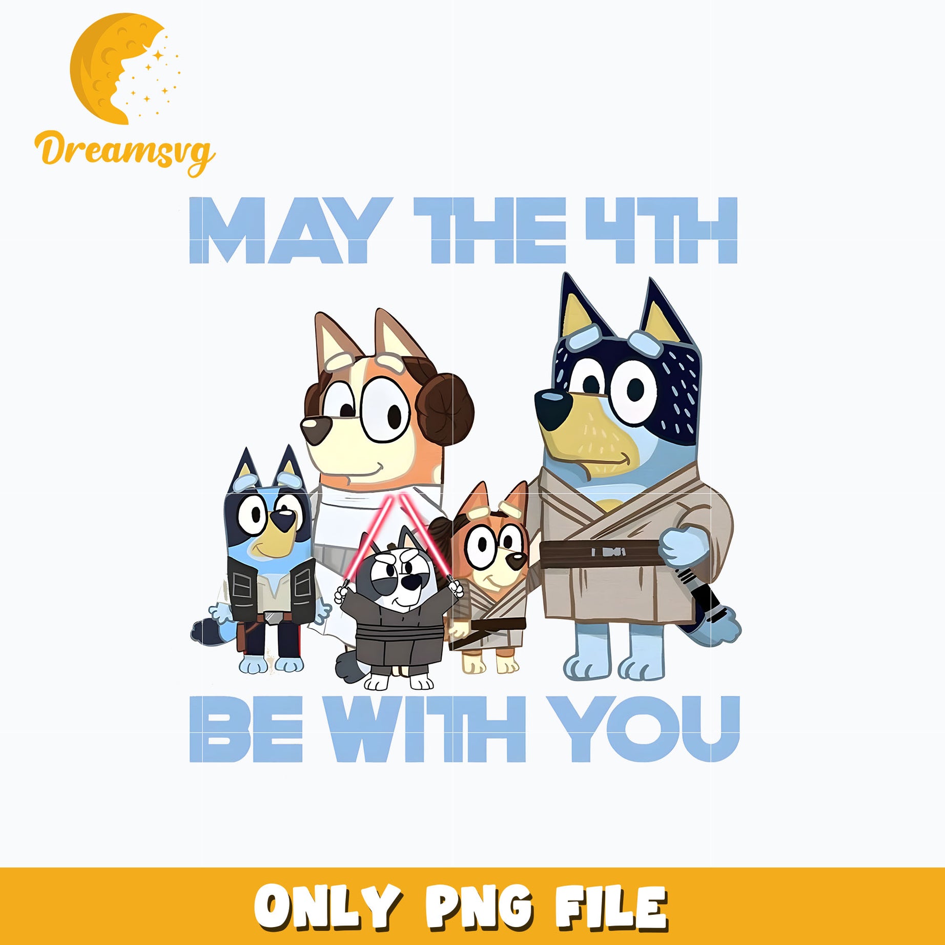 Bluey family be with you cartoon png