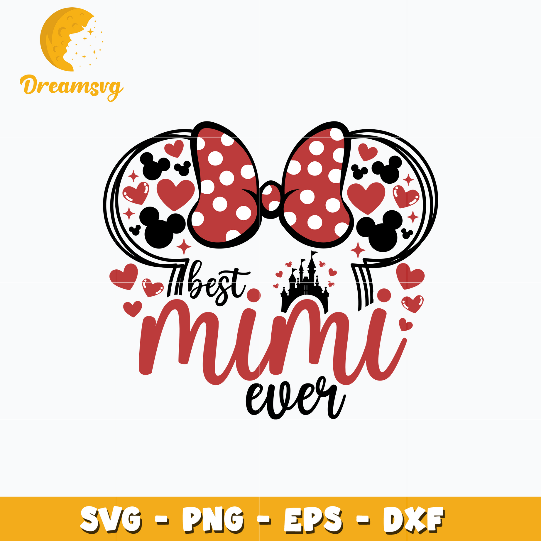 Minnie head best mimi ever svg