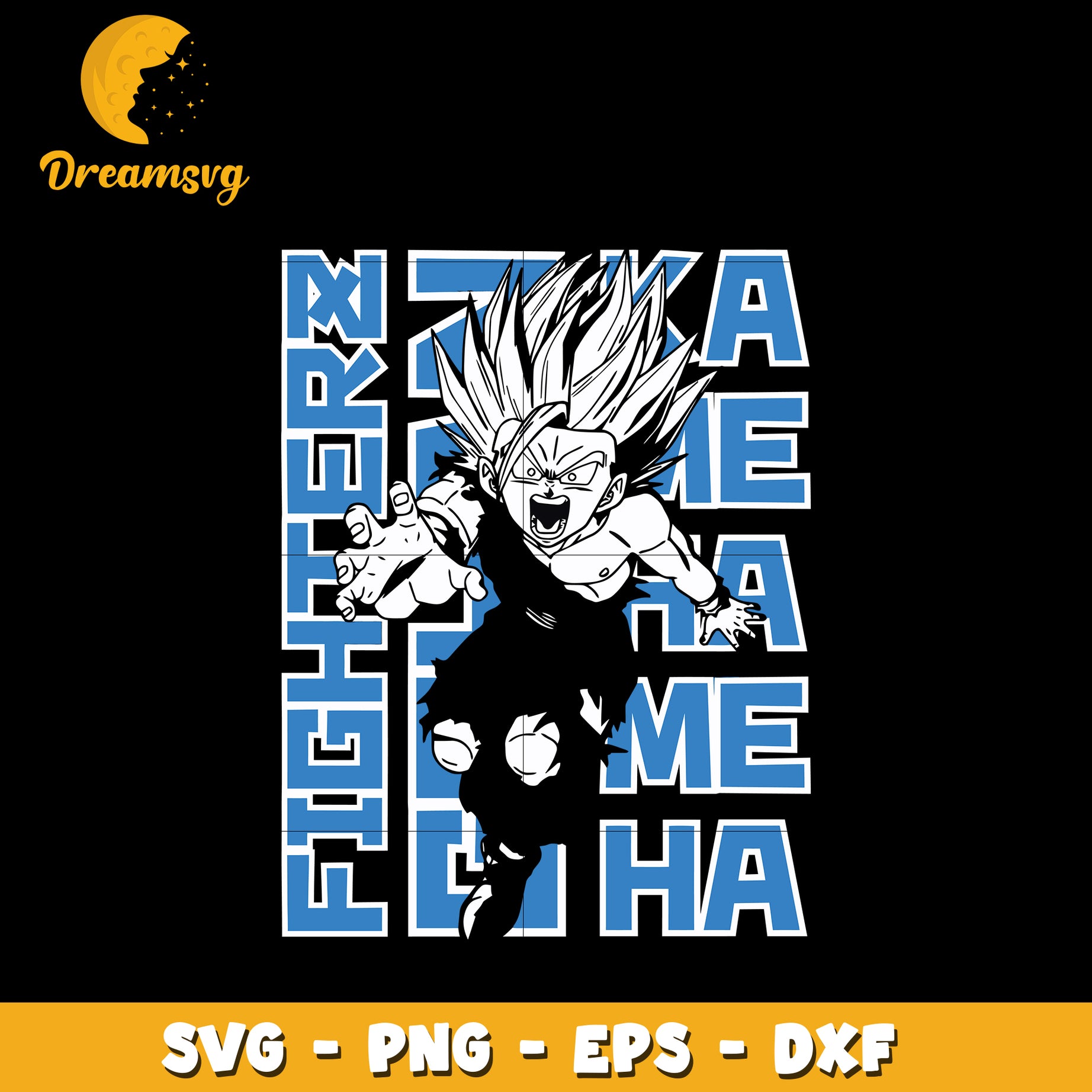 Gohan Kamehameha Svg, Anime Svg, Dragon Ball Svg