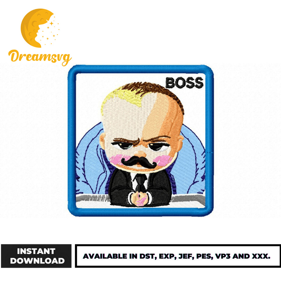 The Boss Baby embroidery design