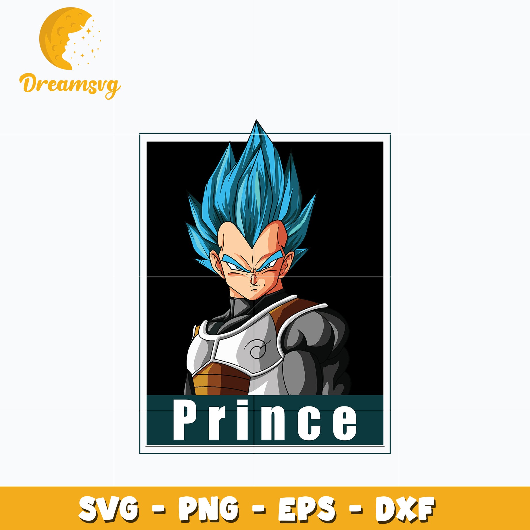 Vegeta Super Saiyan Blue Svg, Prince Svg, Dragon Ball Svg