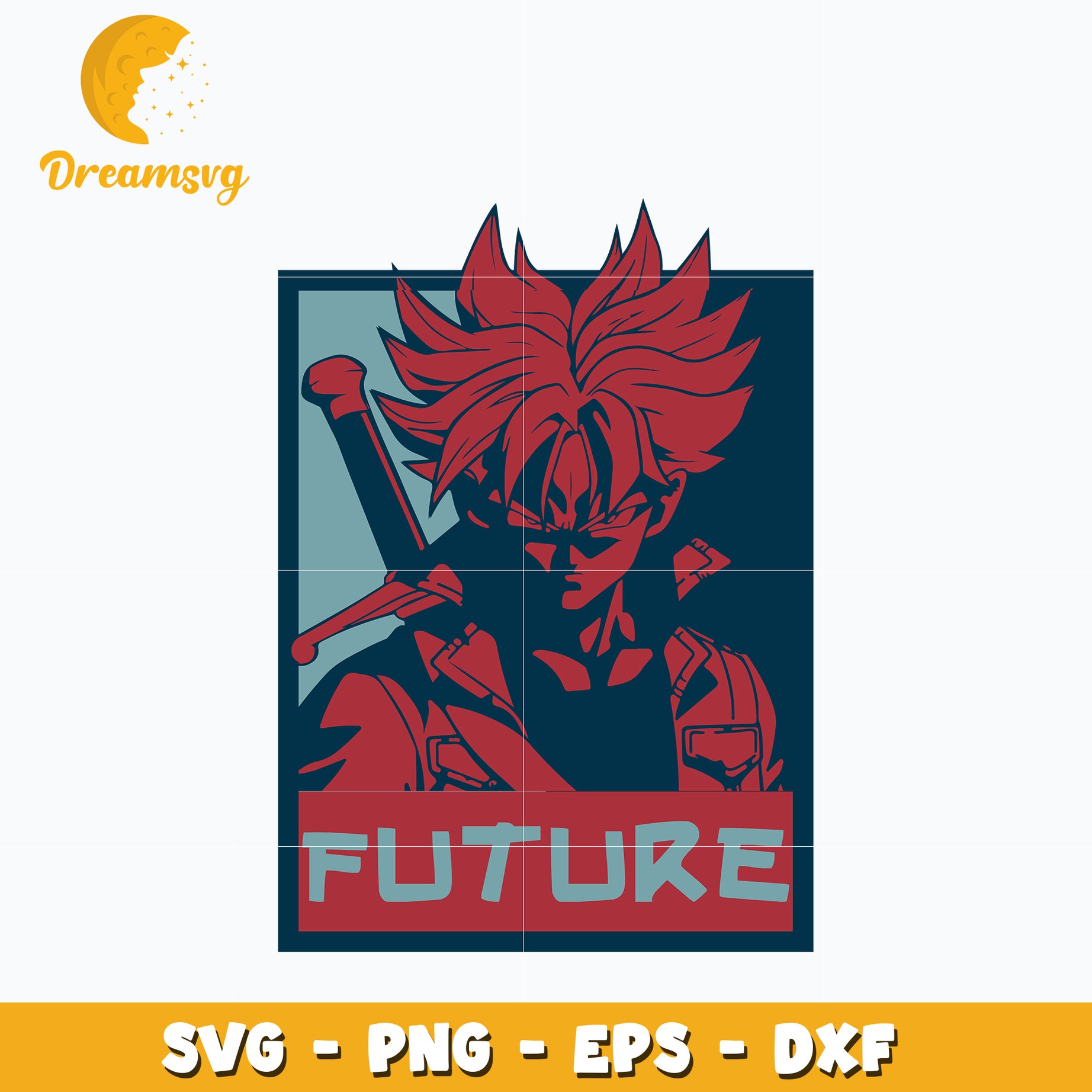 Future Trunks Svg, Anime Svg, Dragon Ball Svg