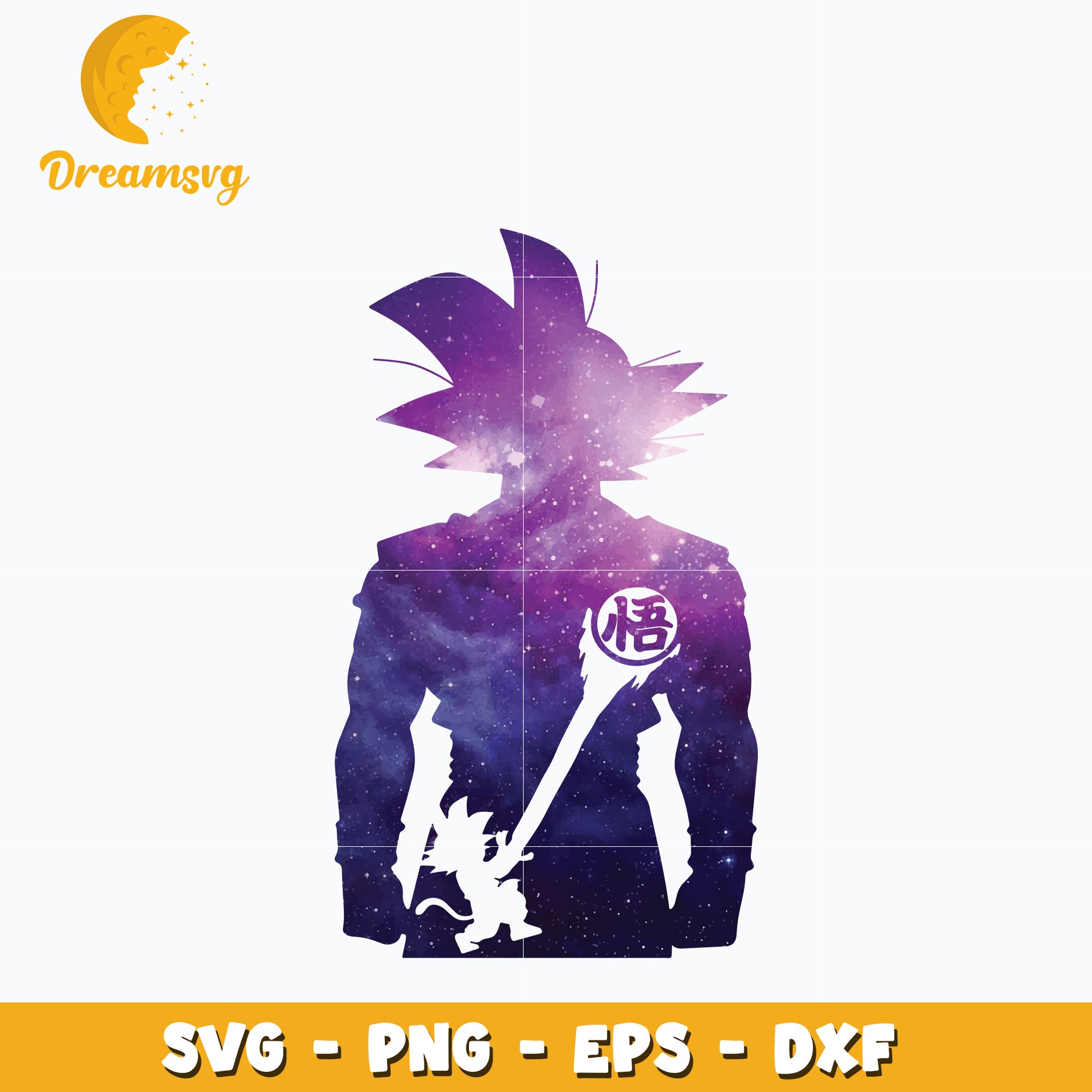 Son Goku Shadow Svg, Dragon Ball Svg