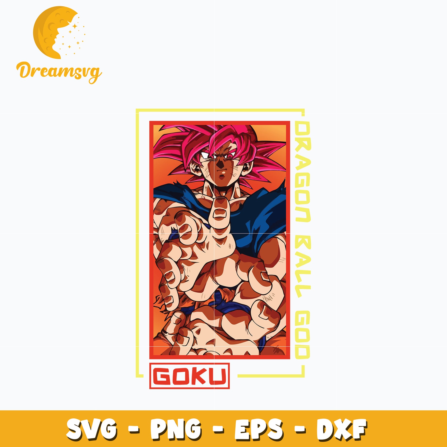 Goku Svg, Dragon ball god Svg