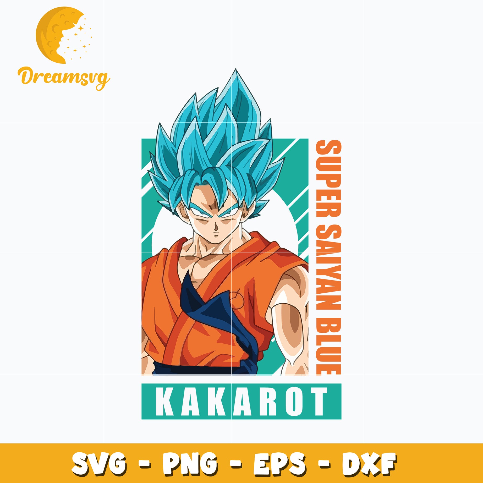 Kakarot Svg, Super saiyan blue Svg, Dragon ball Svg