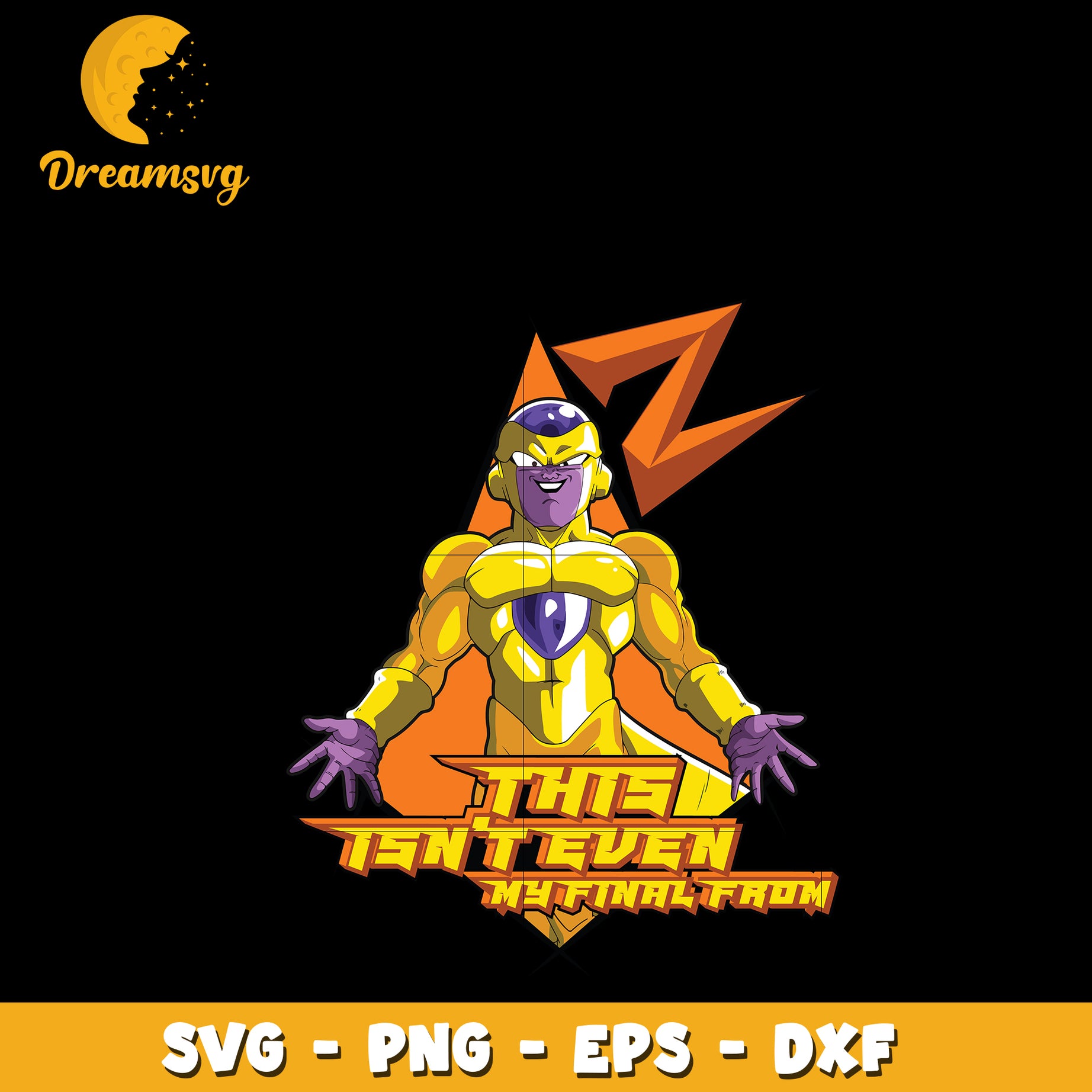 Golden Frieza Svg, Anime Svg, Dragon ball Svg