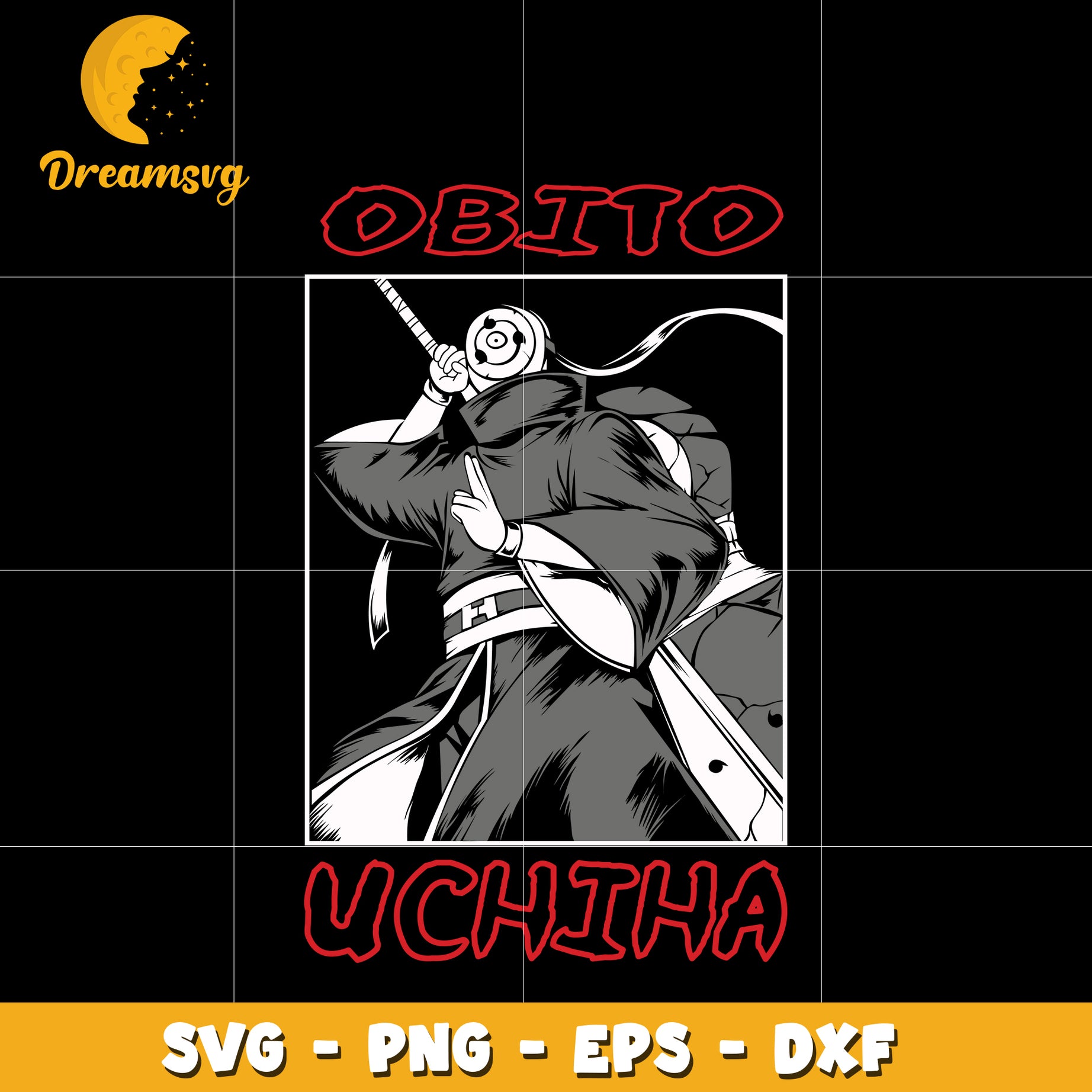 Obito Uchiha Svg, Anime Svg, Naruto Svg