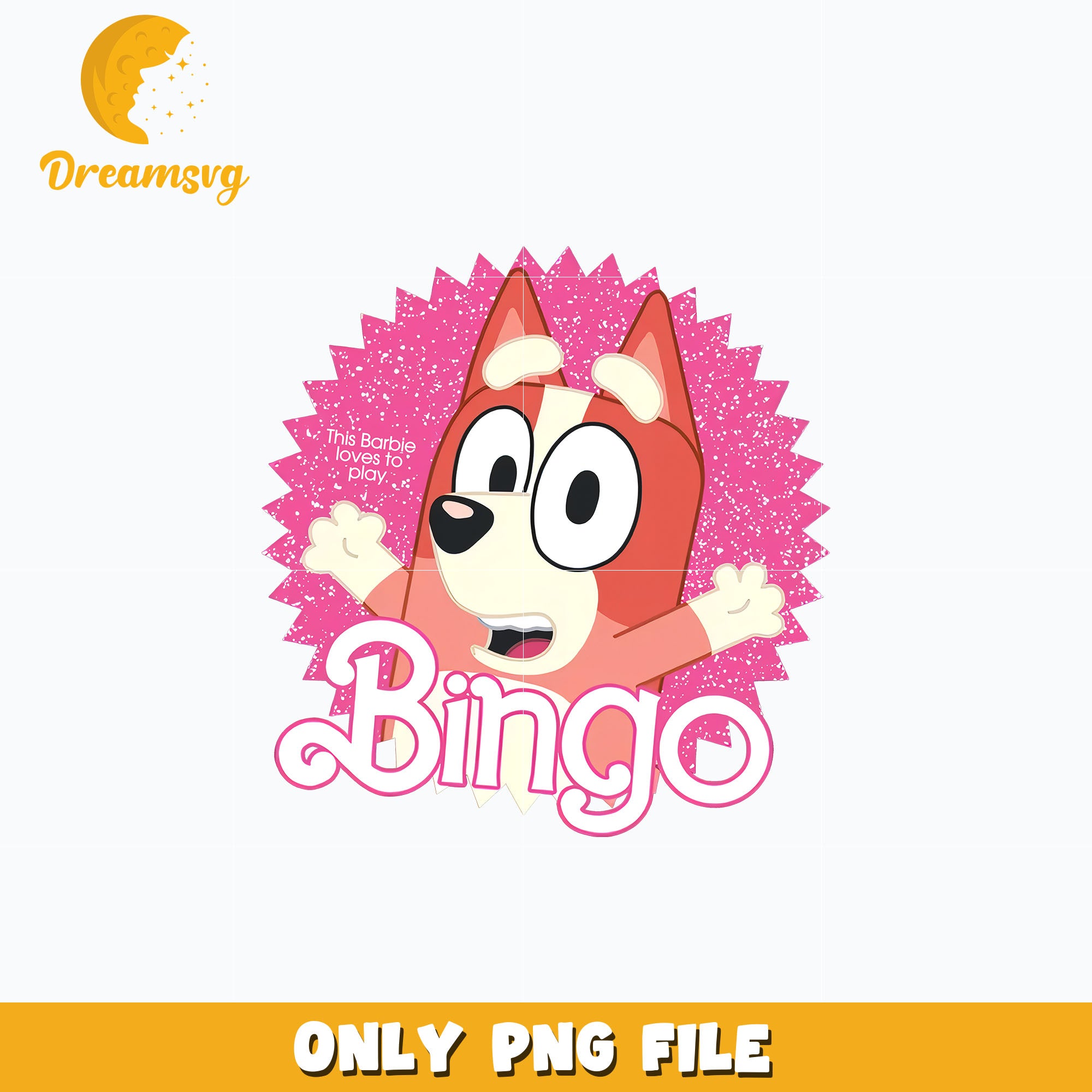 Bingo love barbie cartoon png – DreamSVG Store