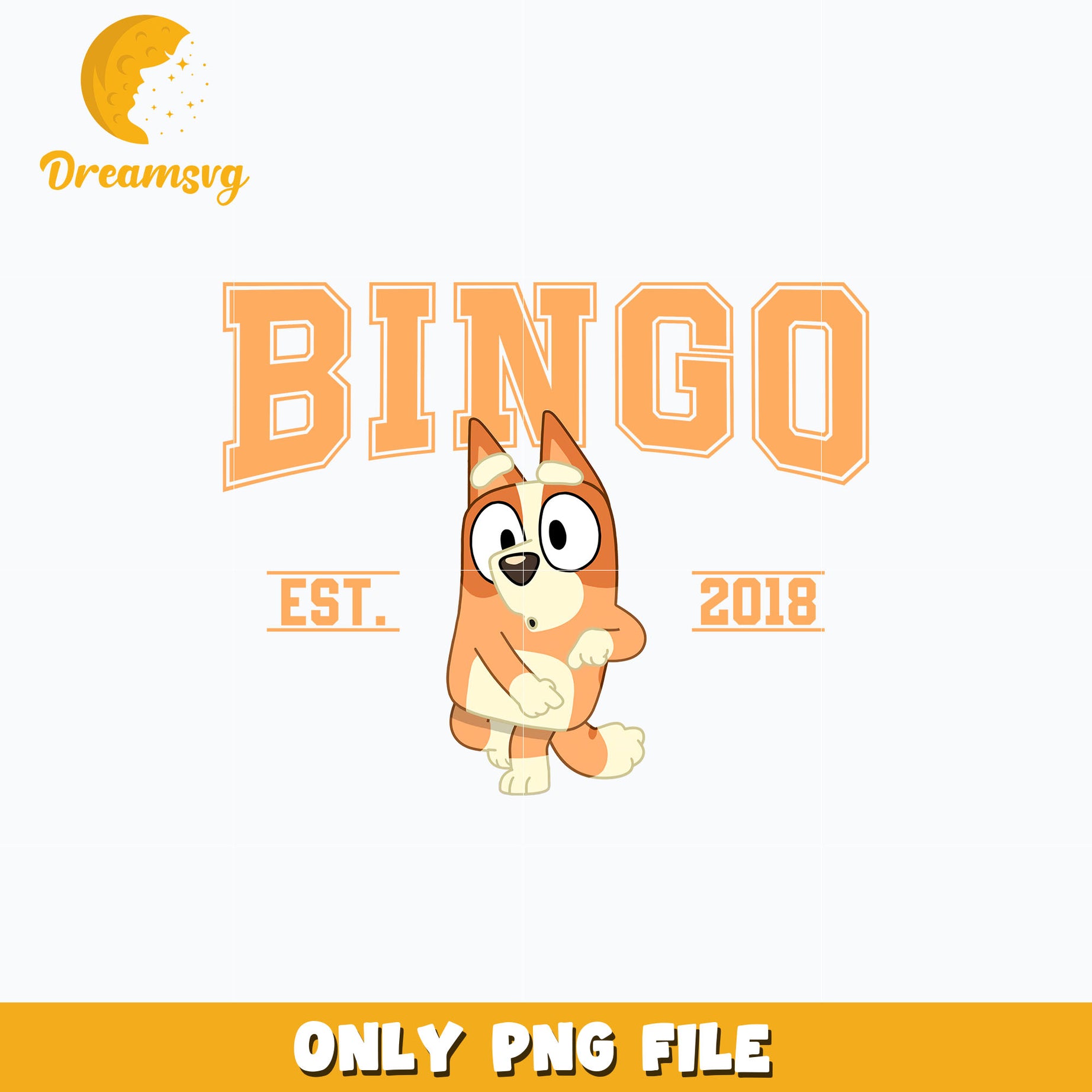 Bluey Bingo est 2018 cartoon png