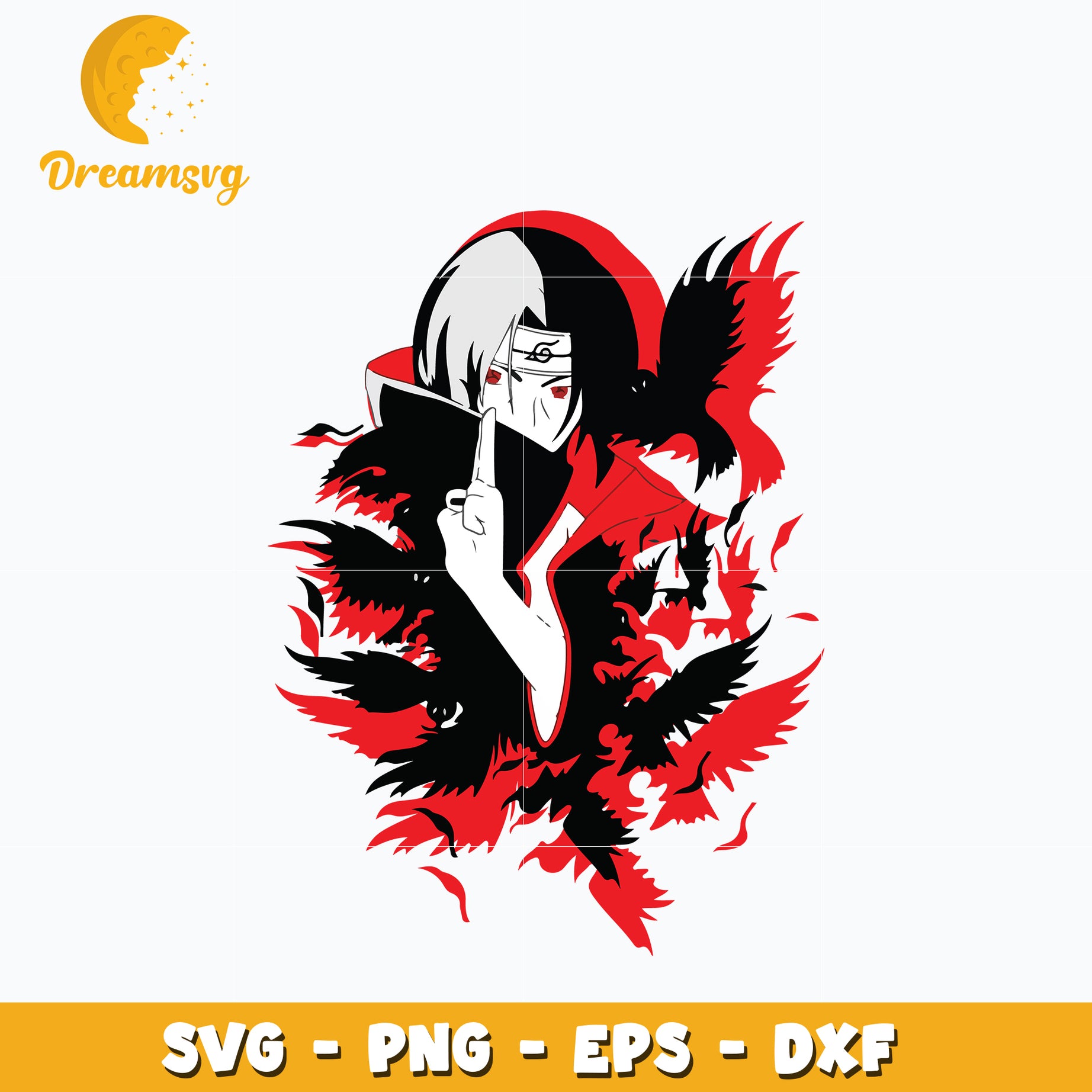 Uchiha Itachi Naruto Black Svg, Anime Svg, Naruto anime Svg – DreamSVG Store