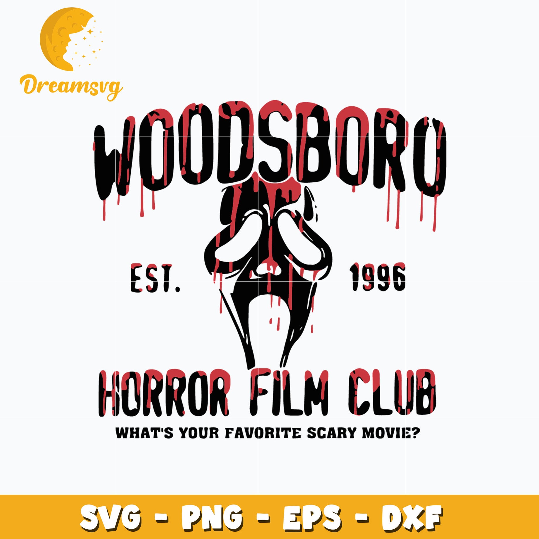 Woodsboro Horror Film Club halloween svg, digital download