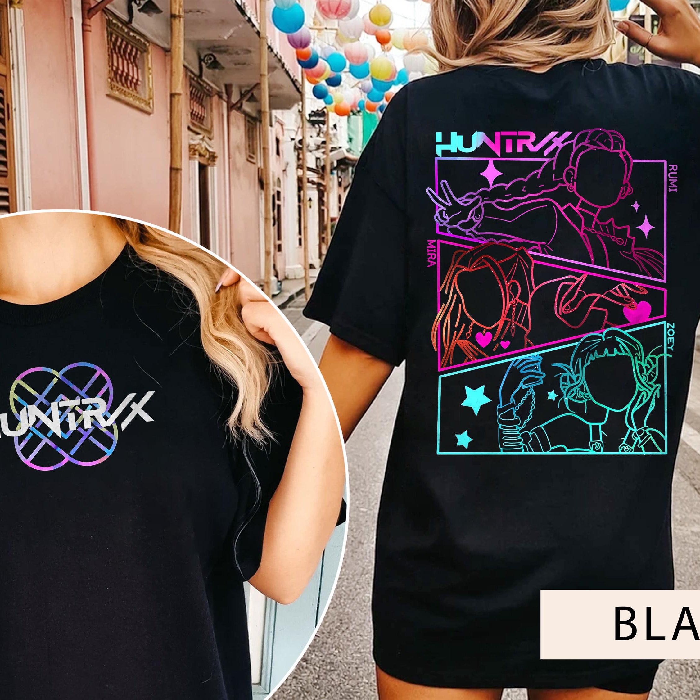 Huntrix Girls Bundle Png, Kpop Demon Hunters Bundle Png, Vintage Huntrix Png