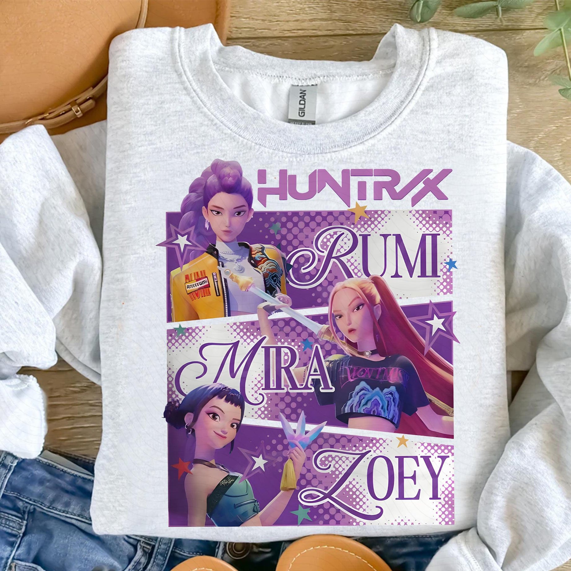 Huntrix Kpop Demon Hunters Bundle Png, Kpop Idol Group Bundle Png