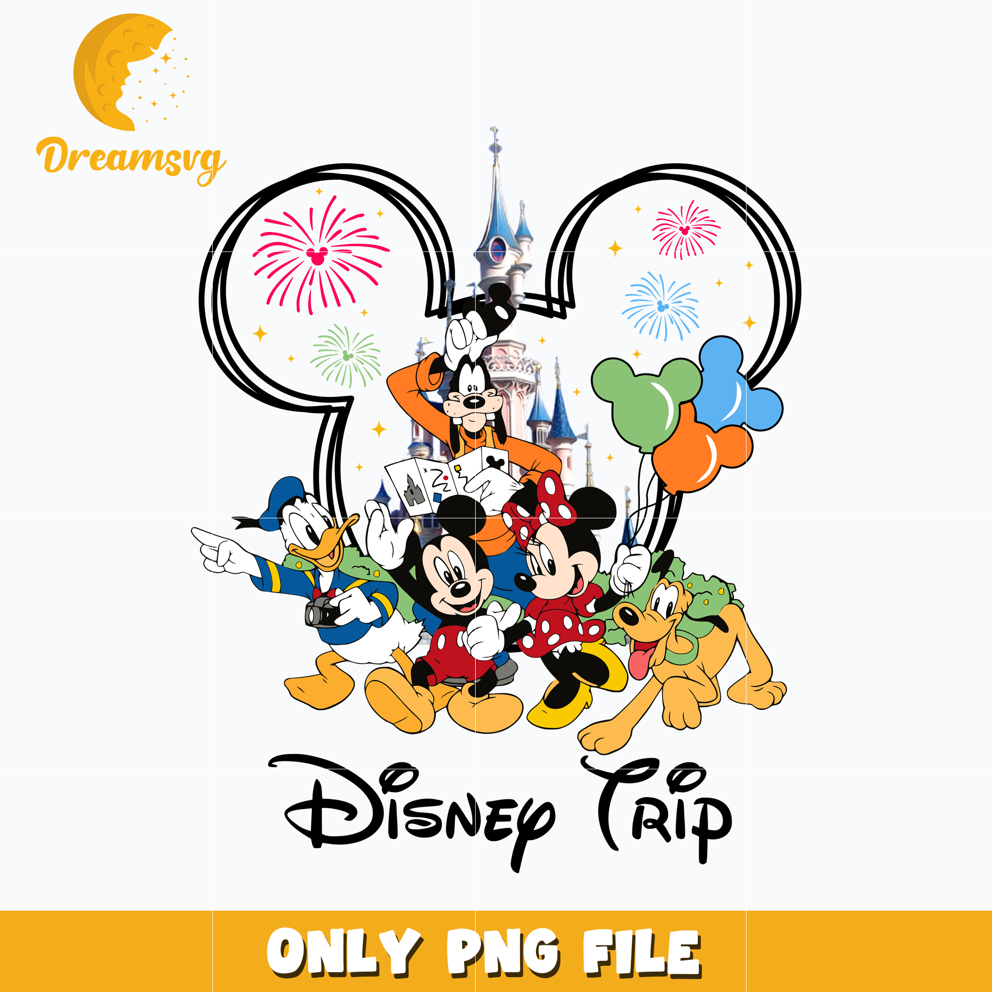 Disney Trip Mickey and friends Png, mickey head png – DreamSVG Store