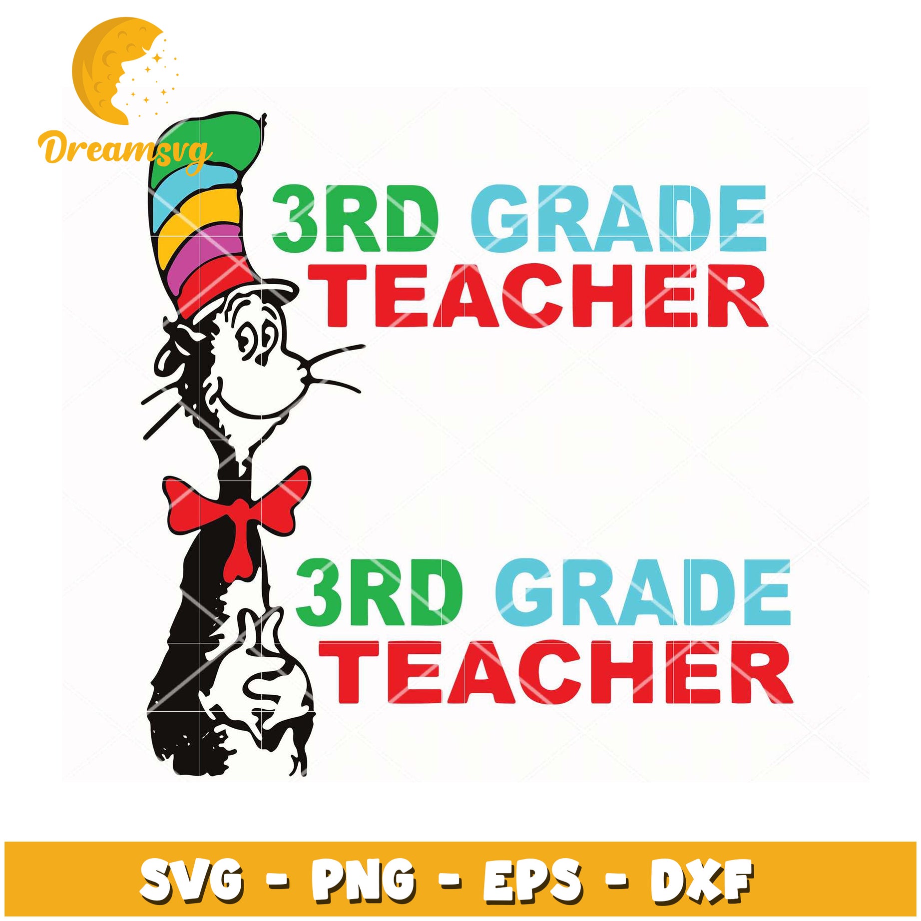 3rd Grade Teacher SVG Cut File