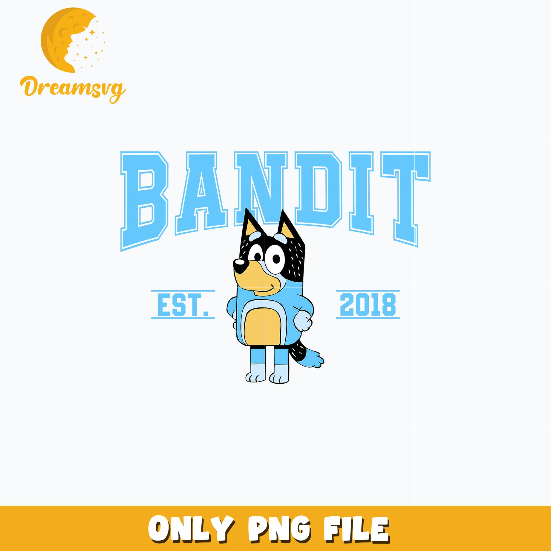 Bluey bandit est 2018 cartoon png