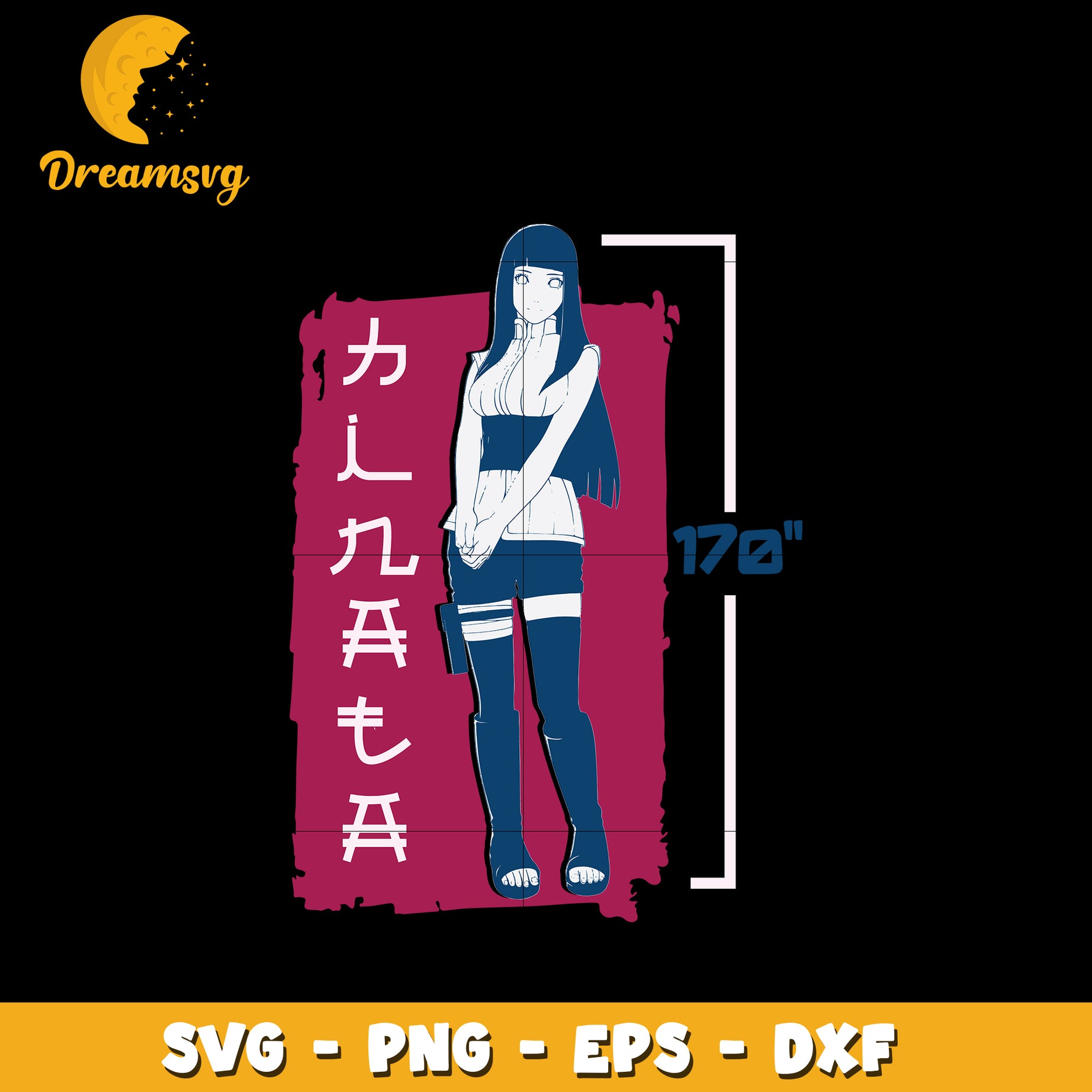 Hinata Hyuga Svg, Anime Svg, Naruto anime Svg