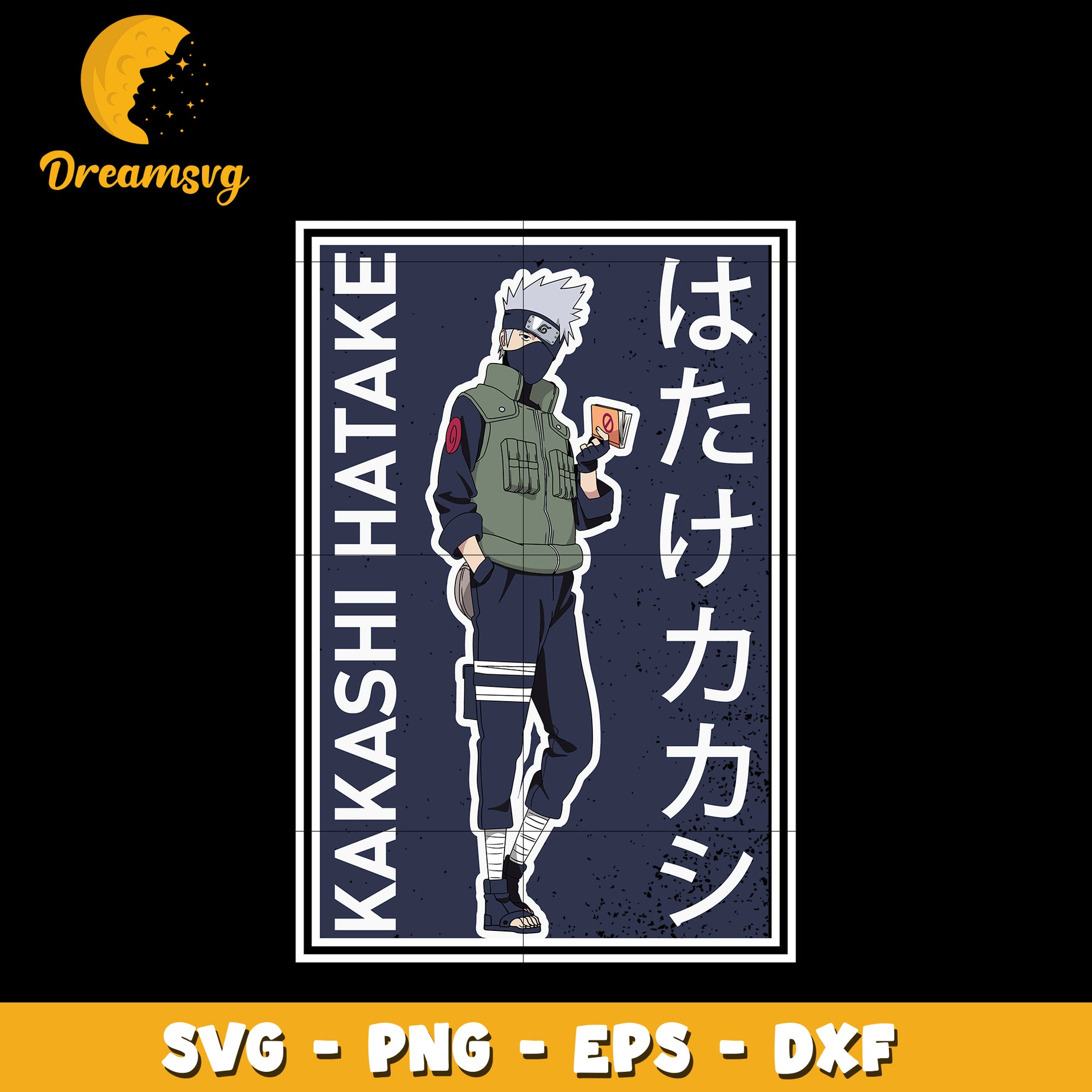 Kakashi hatake Svg, Anime Svg, Naruto anime Svg