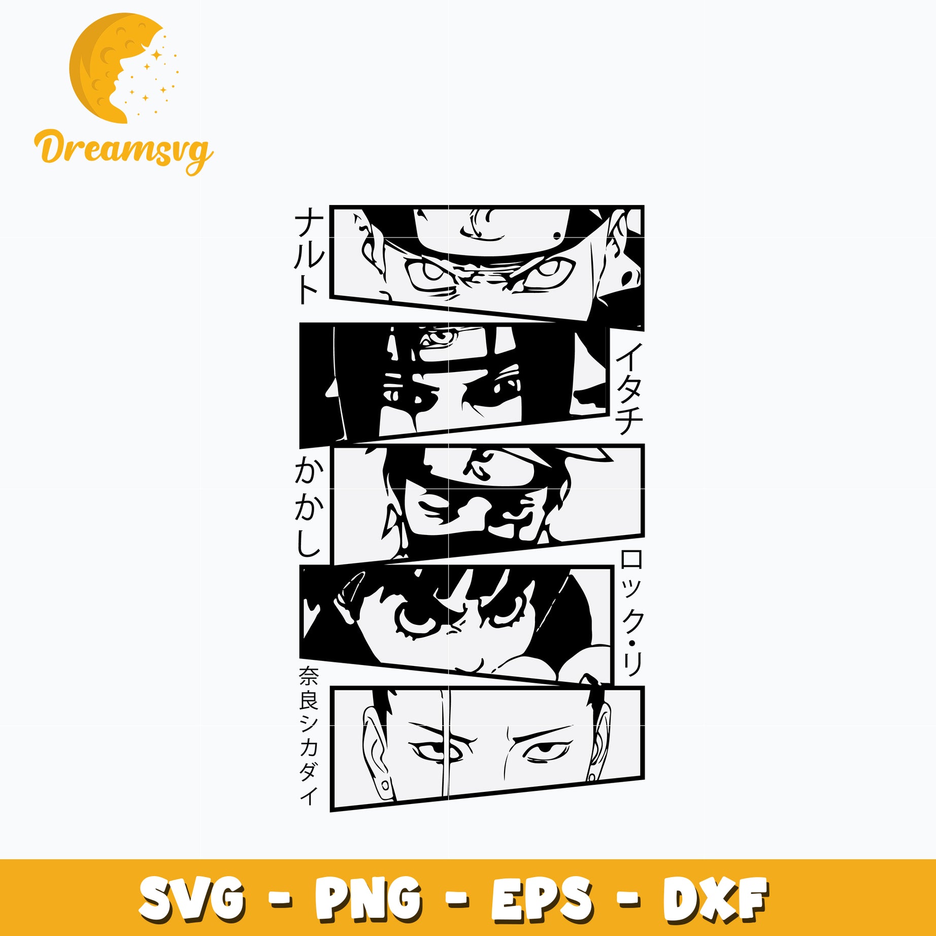 Naruto characters Svg, Anime Svg, Naruto anime Svg