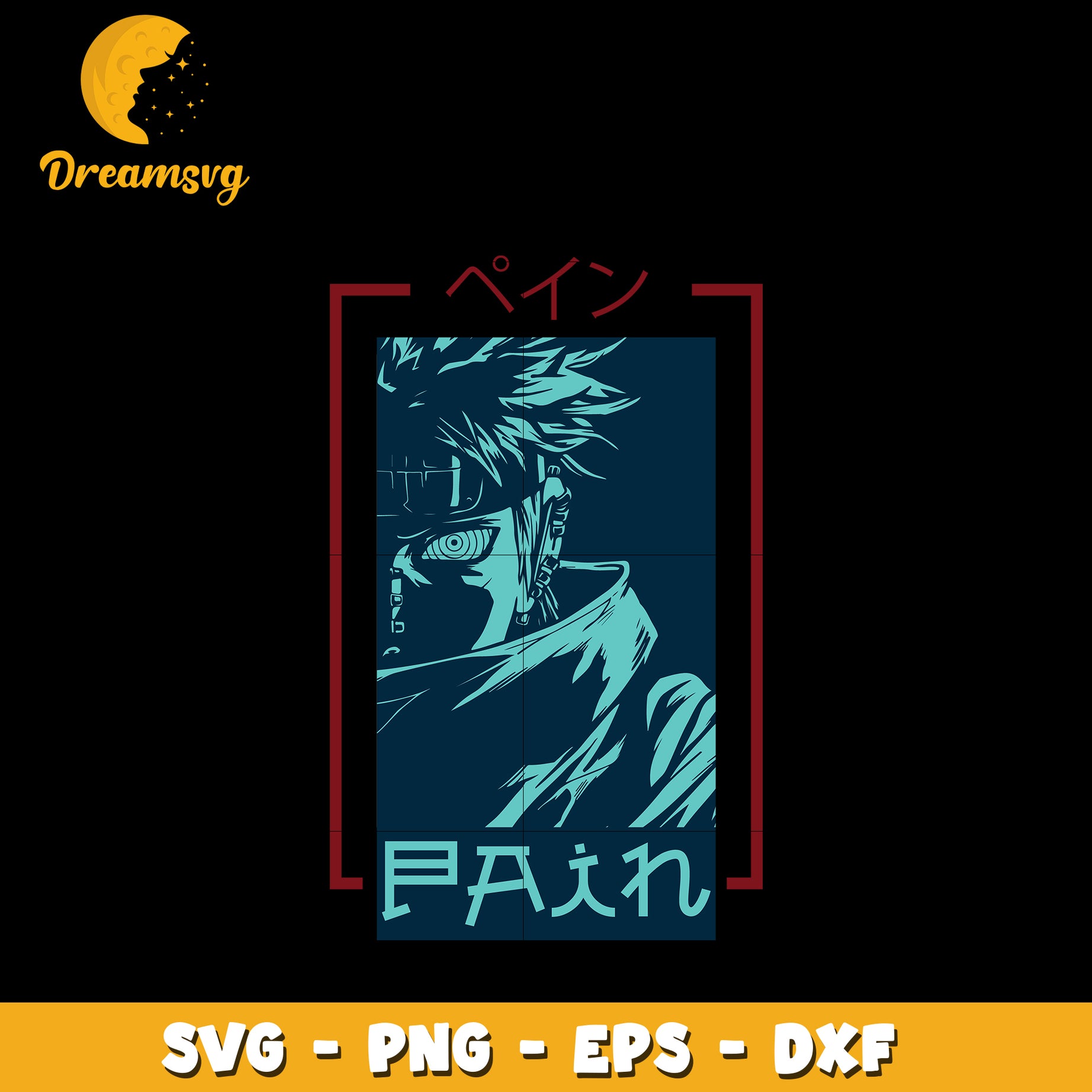 Pain Svg, Anime Svg, Naruto anime Svg