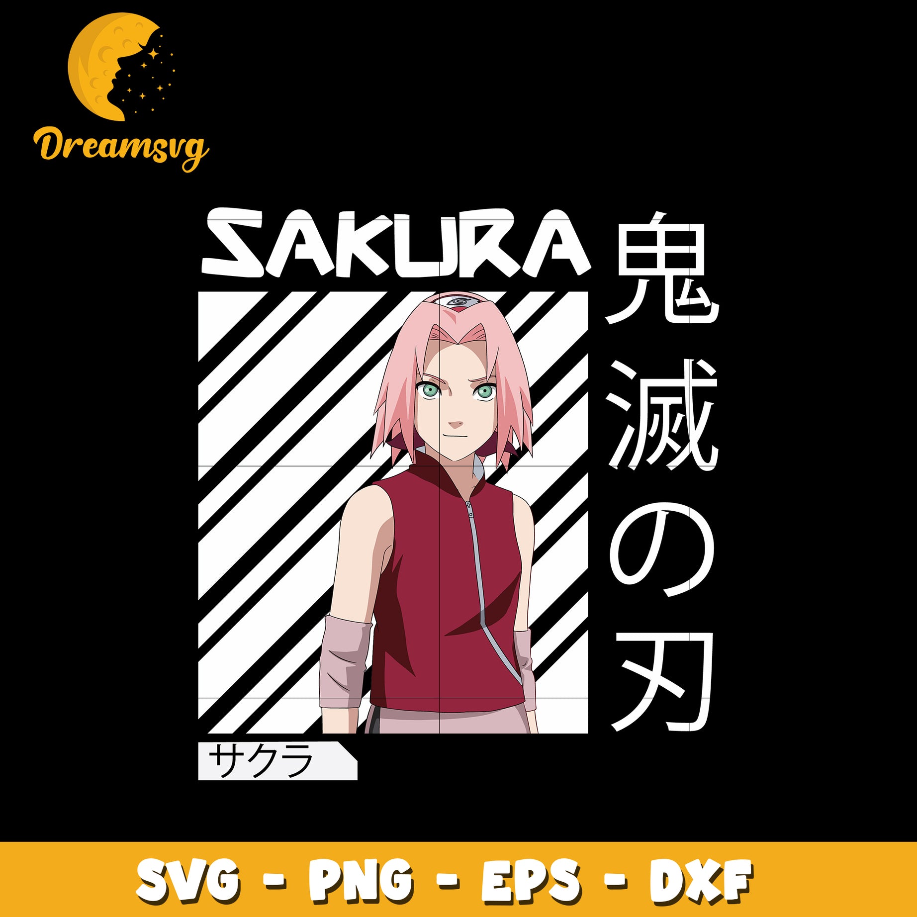 Sakura Svg, Anime Svg, Naruto anime Svg