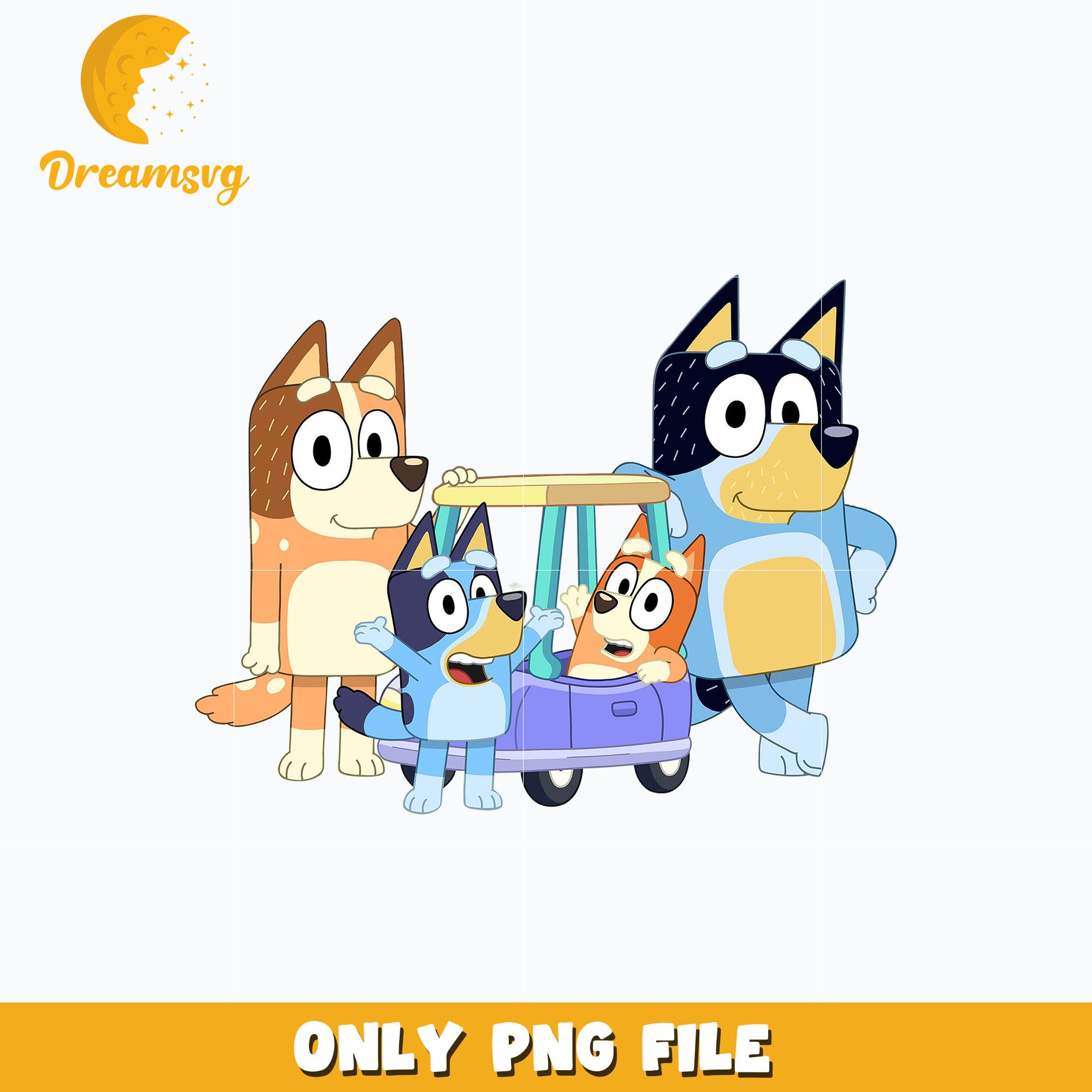 Bluey bingo family cartoon png