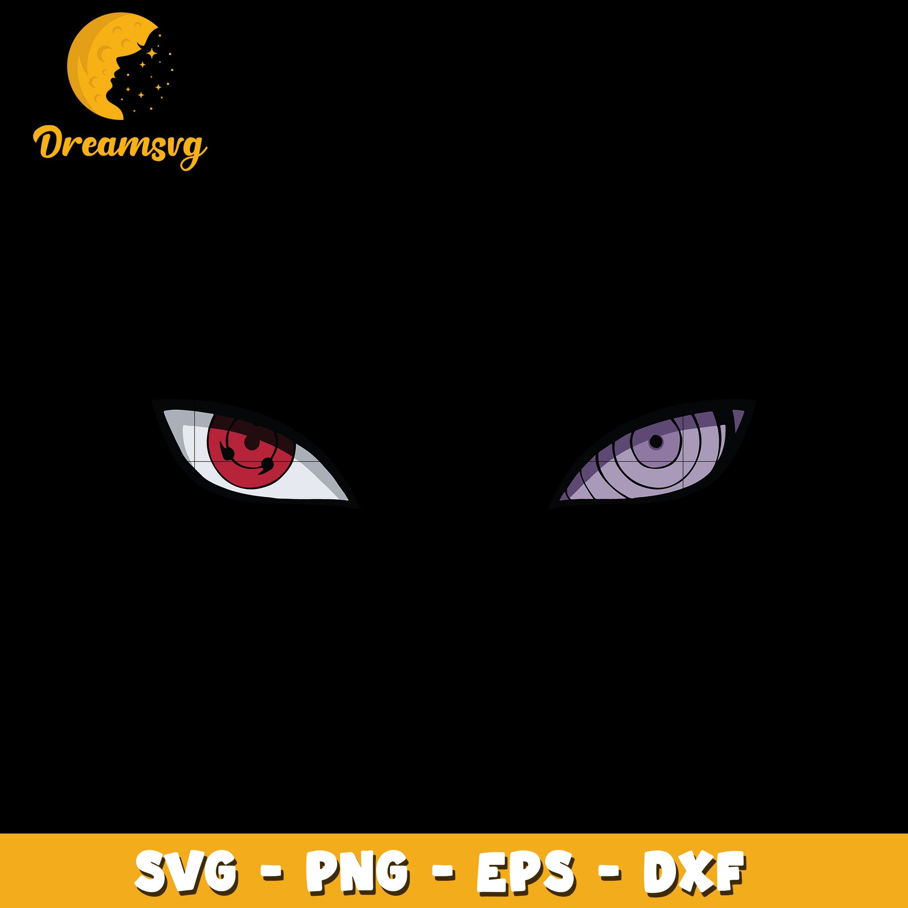 Sasuke Eyes Svg, Anime Svg, Naruto anime Svg