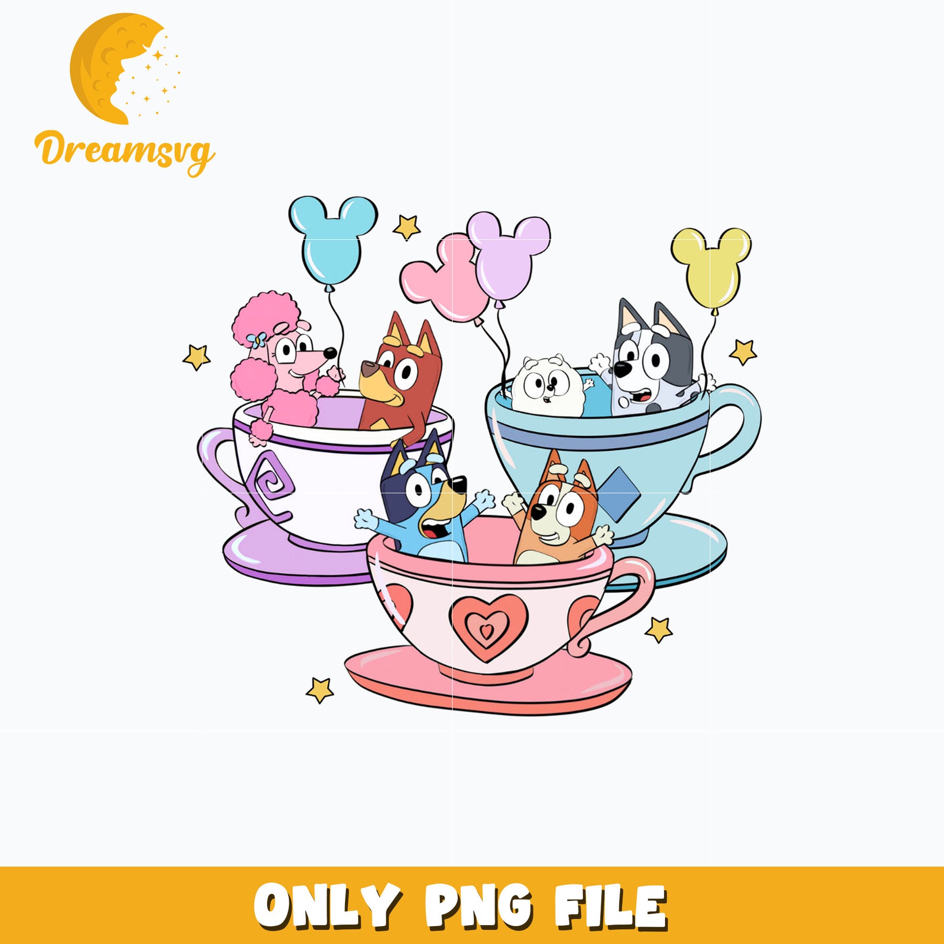 Bluey Teacup cartoon png