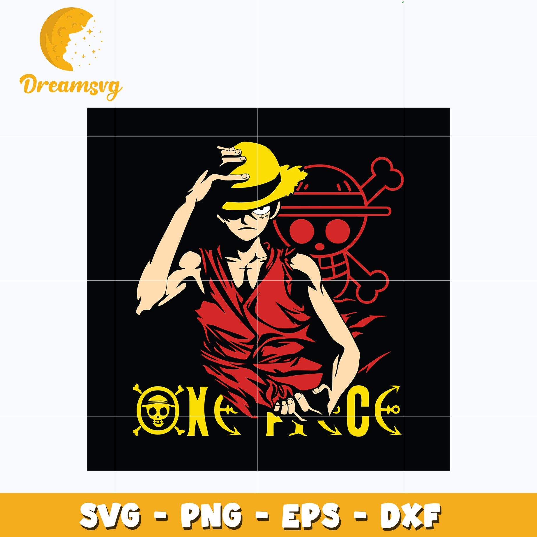 One Piece Monkey D. Luffy, Anime Svg, One piece Svg