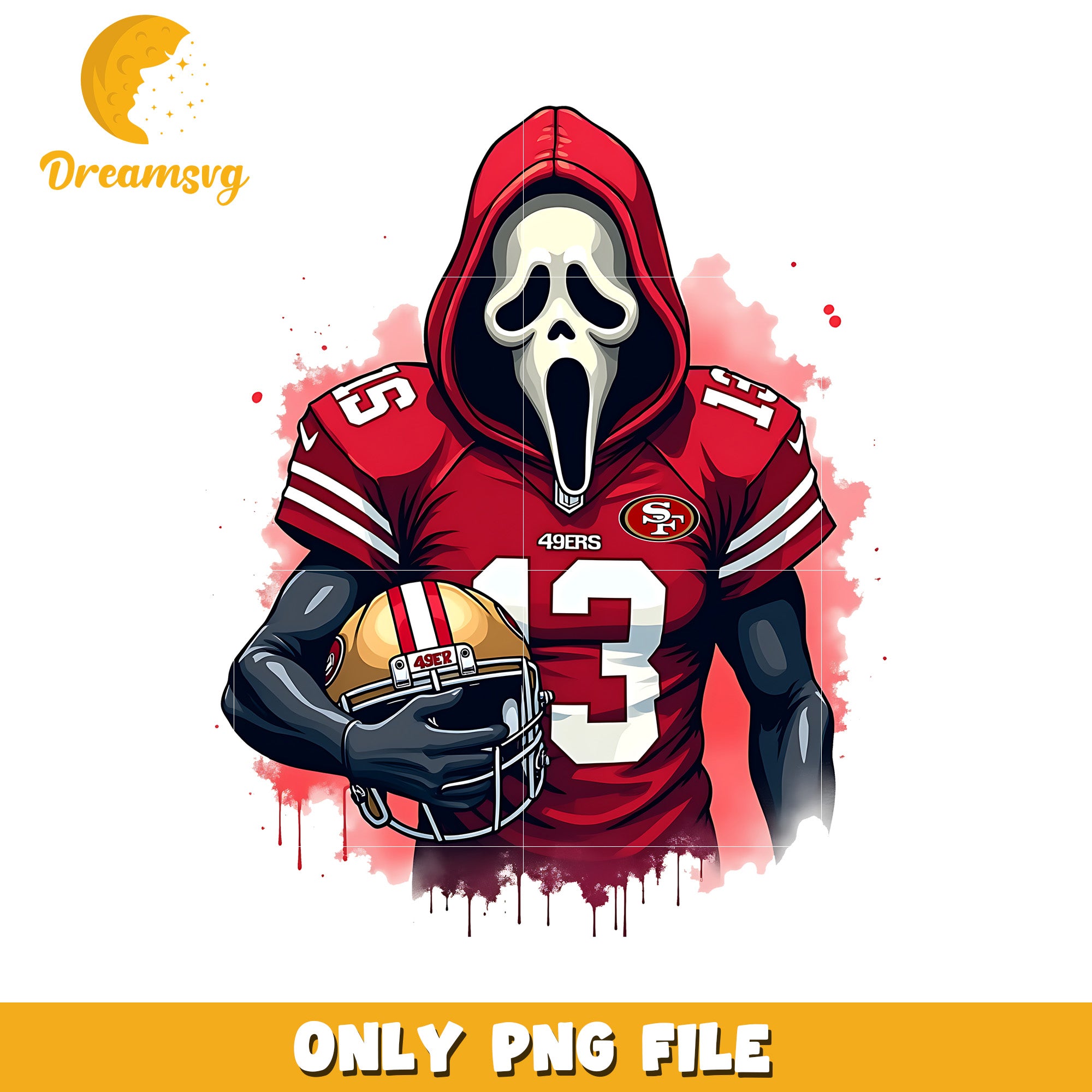 49ers ghost face png, nfl games png, american football png