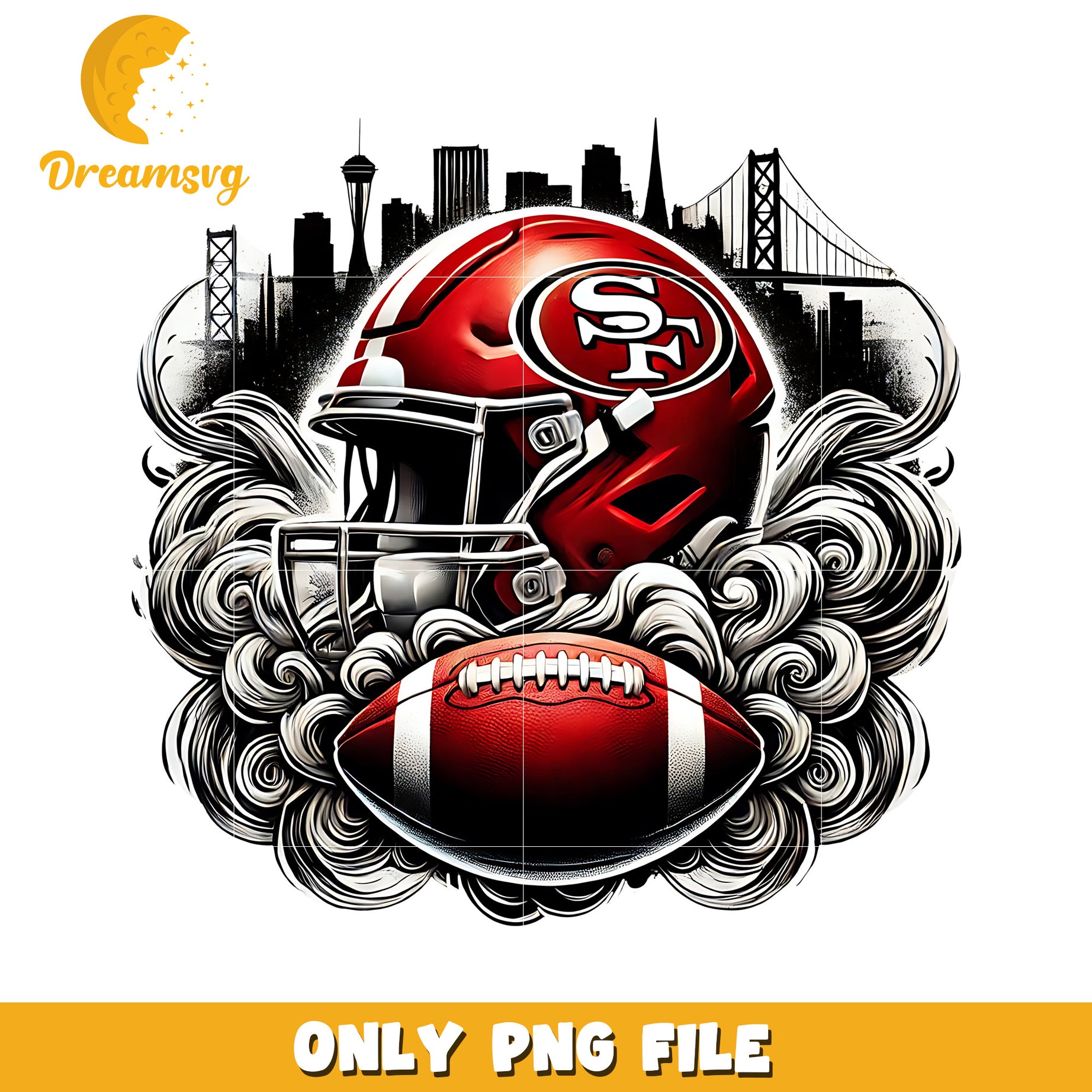 49ers helmet and ball png, super bowl 2025 png, nfl network png