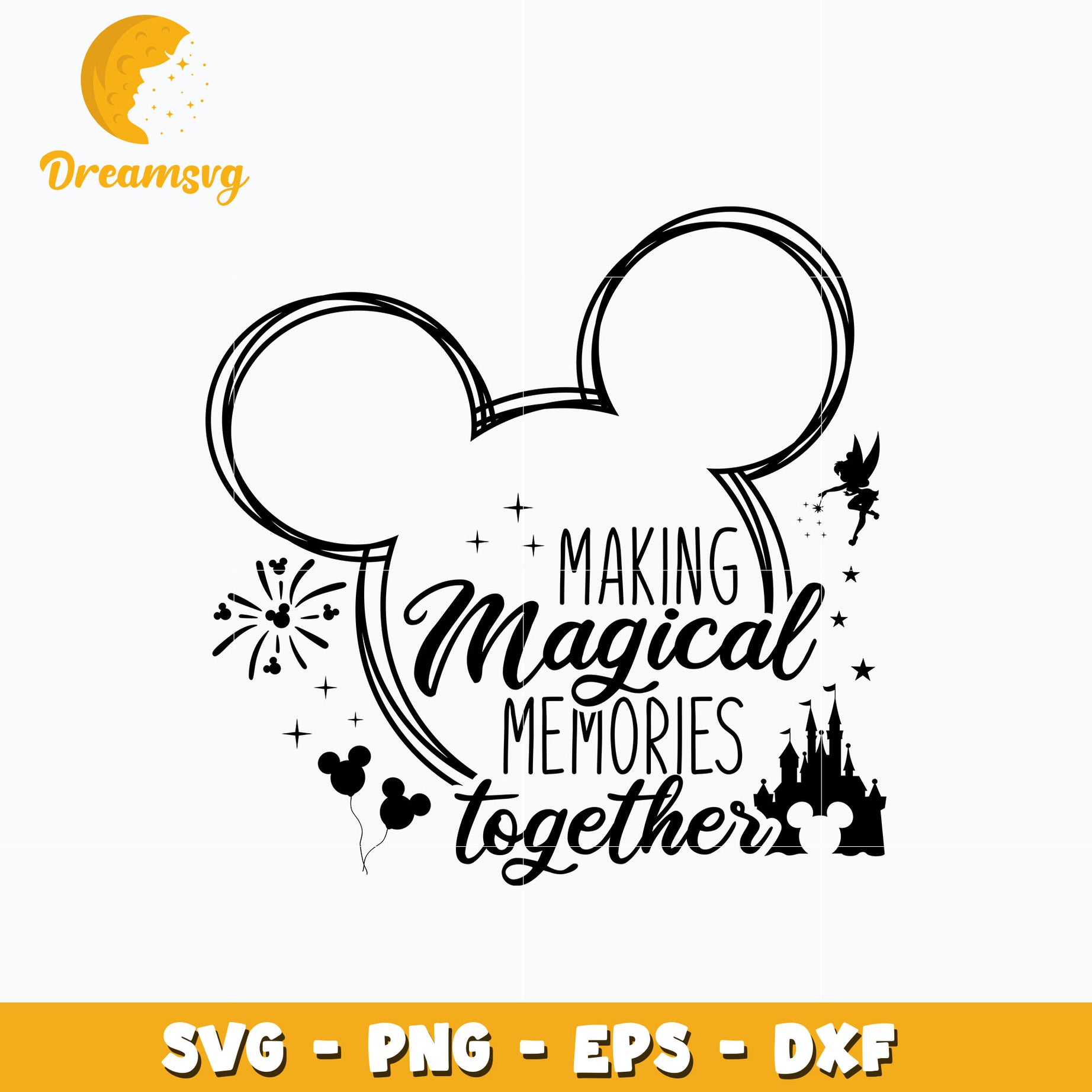 Making Magical Memories Together svg, mickey head svg