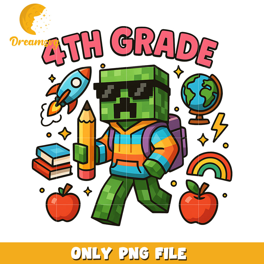 4th grade creeeper png, minecraft png, minecraft the movie png