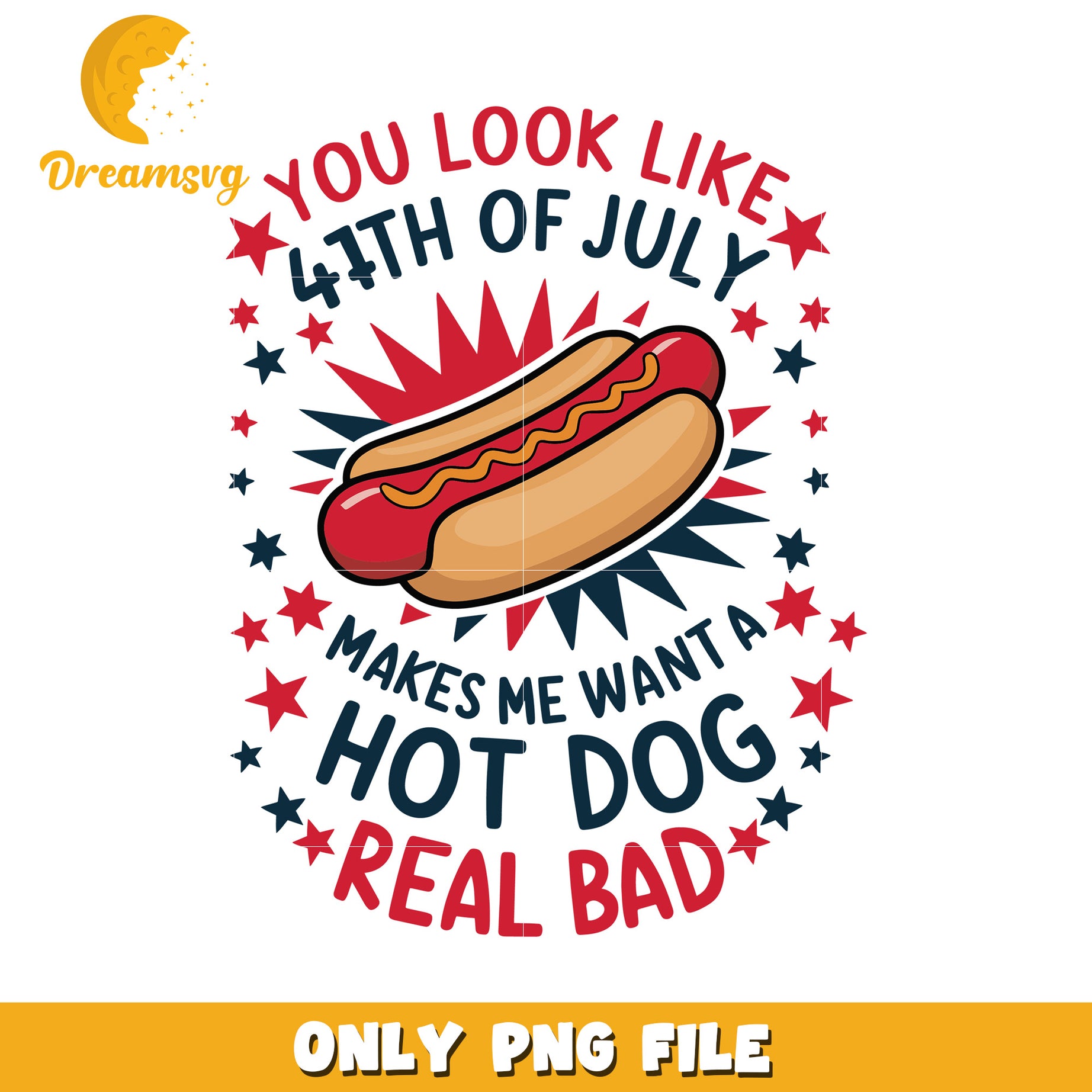 4th of july hot dog real bad png, hot dog png, independence day png