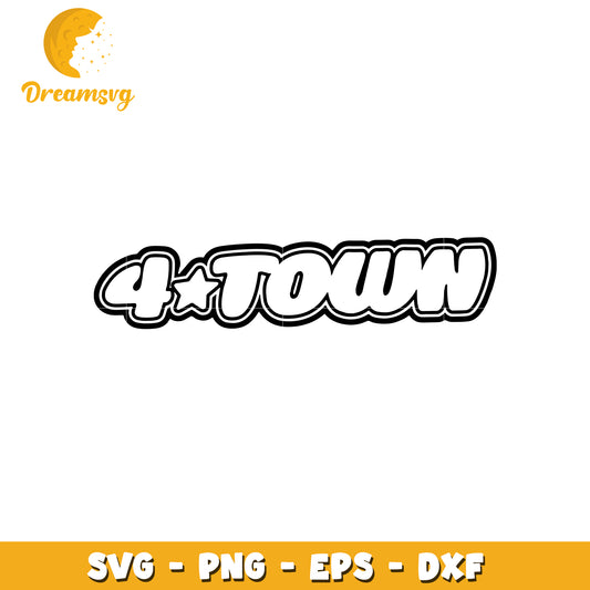 4x4 Town SVG Cut File Design