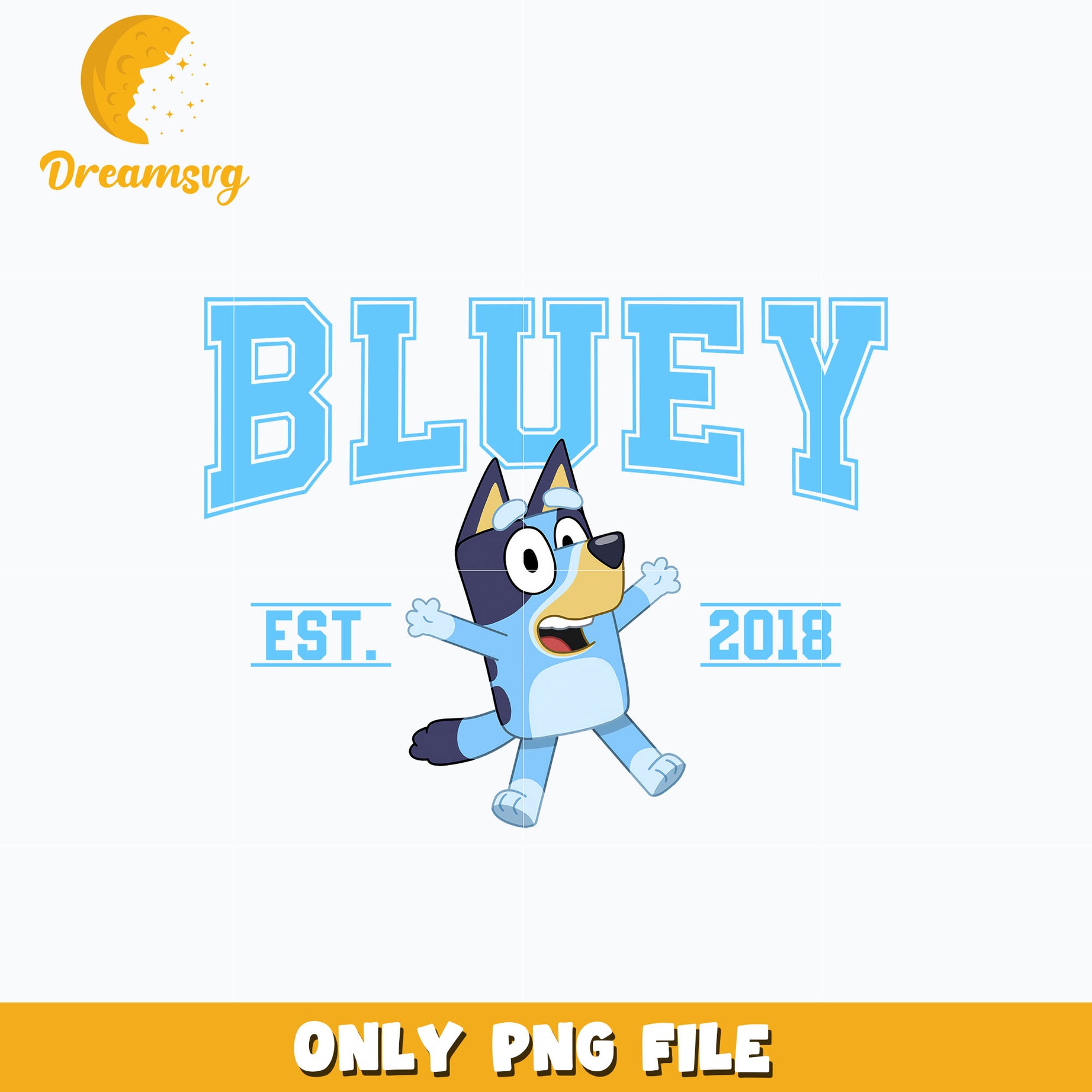 Bluey est 2018 cartoon png