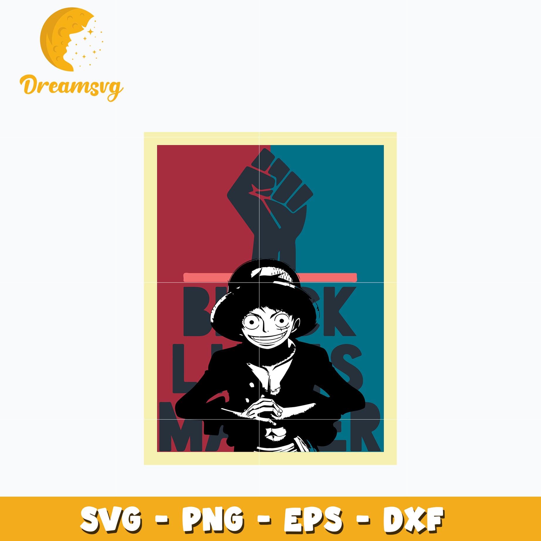 Black lives matter Svg, Luffy Svg, One piece Svg