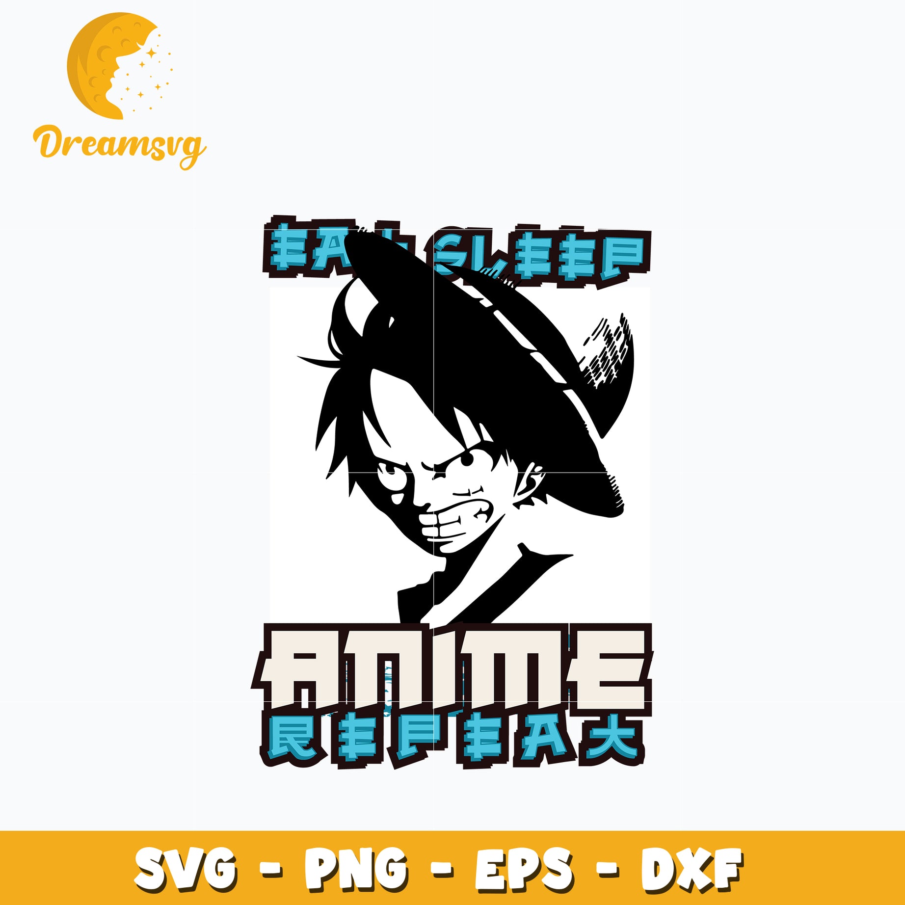 Luffy anime design Svg, anime Svg, One piece Svg